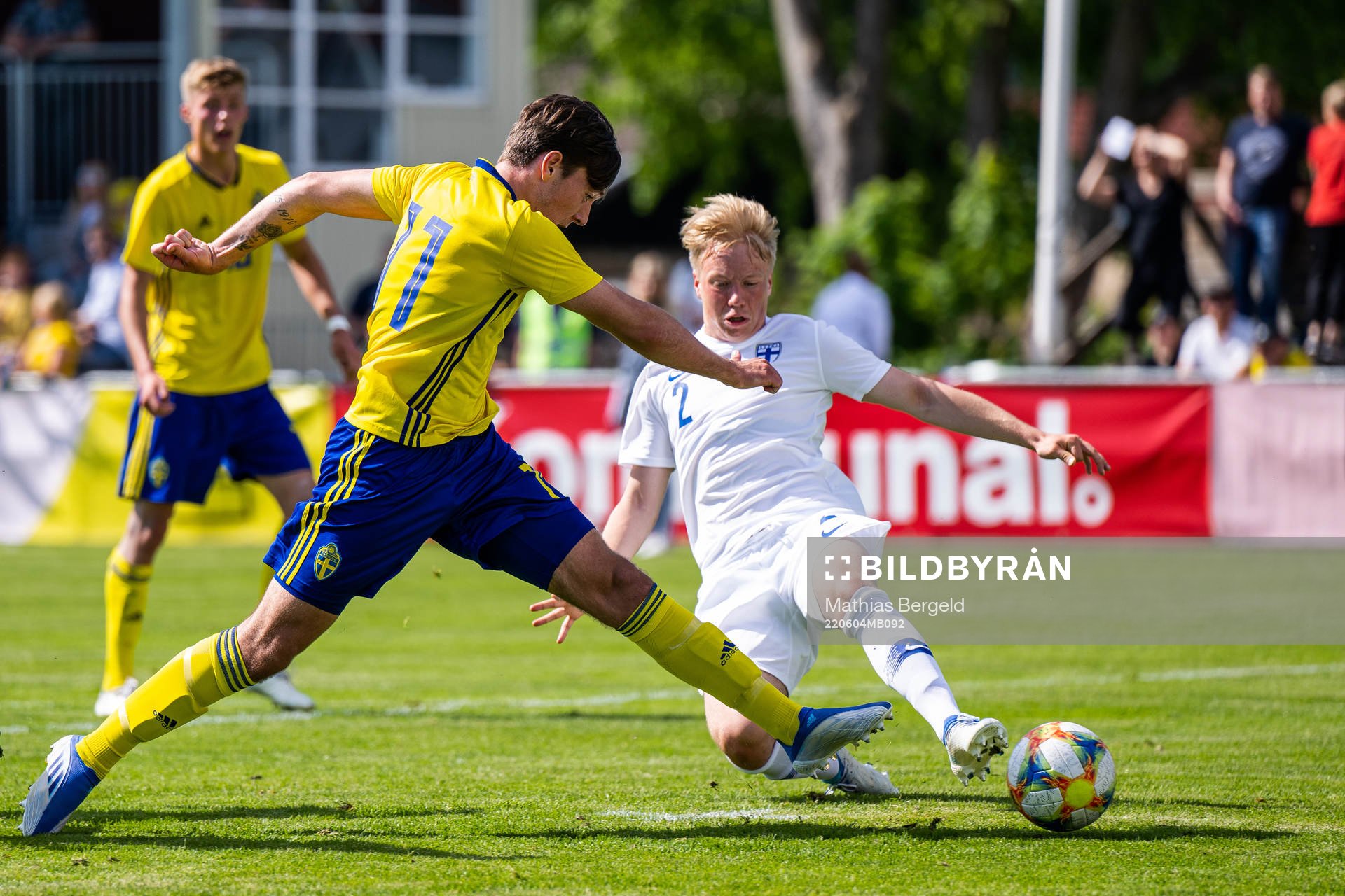Sveriges Alexander Larsson och Finlands Leo Kyllönen
