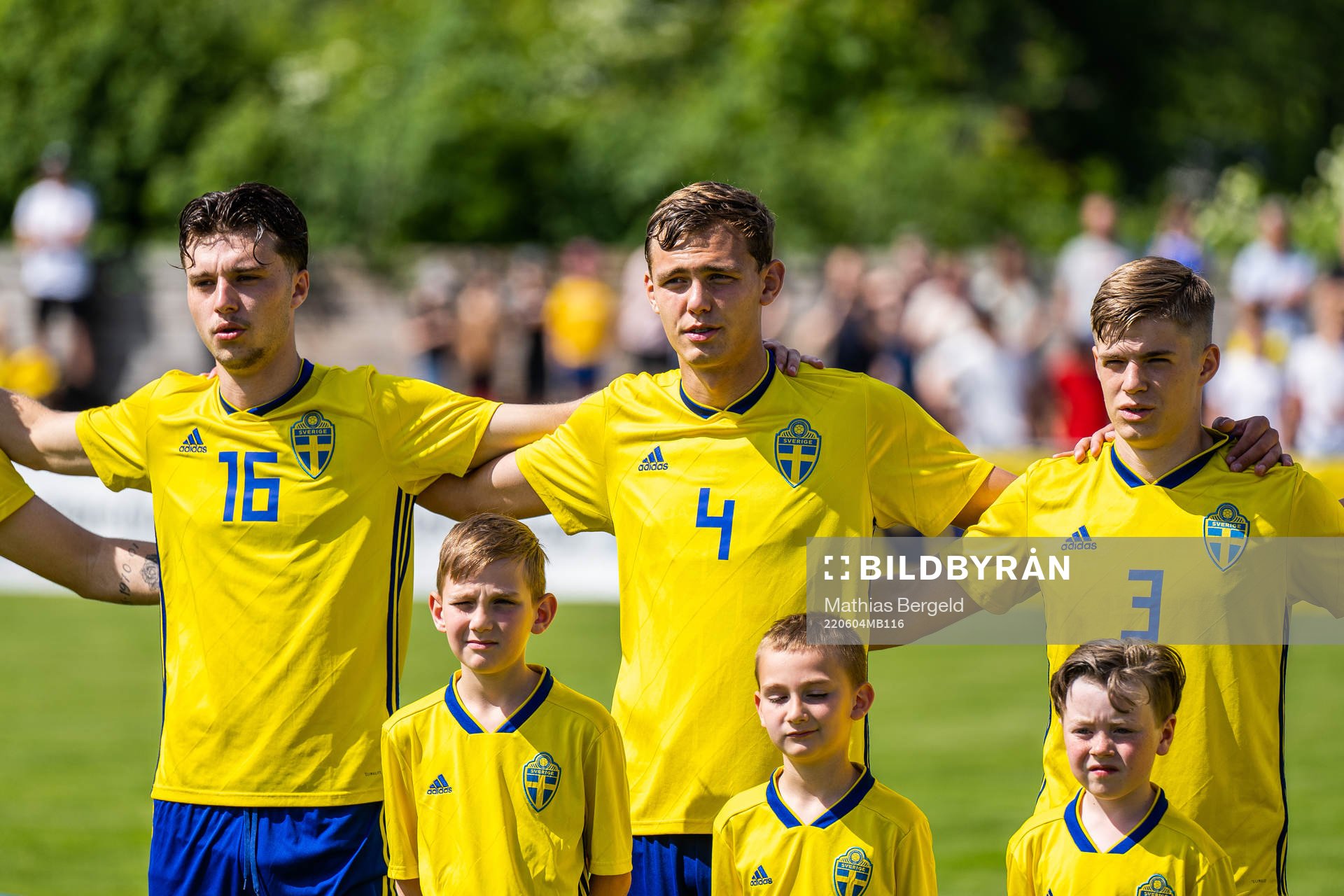 Sveriges Colin Farnerud, Casper Eklund och Felix Eriksson