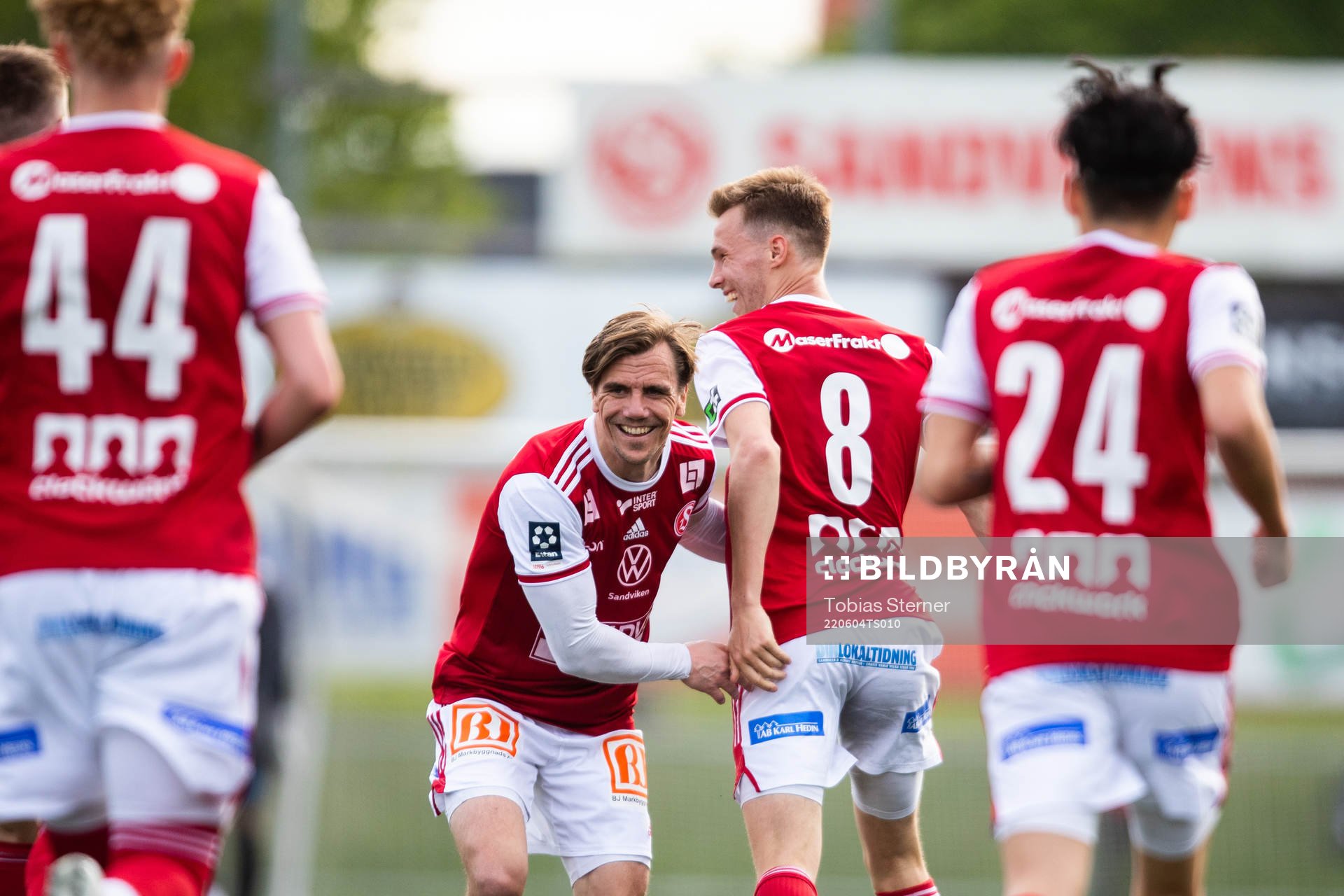Sandvikens Daniel Söderberg jublar