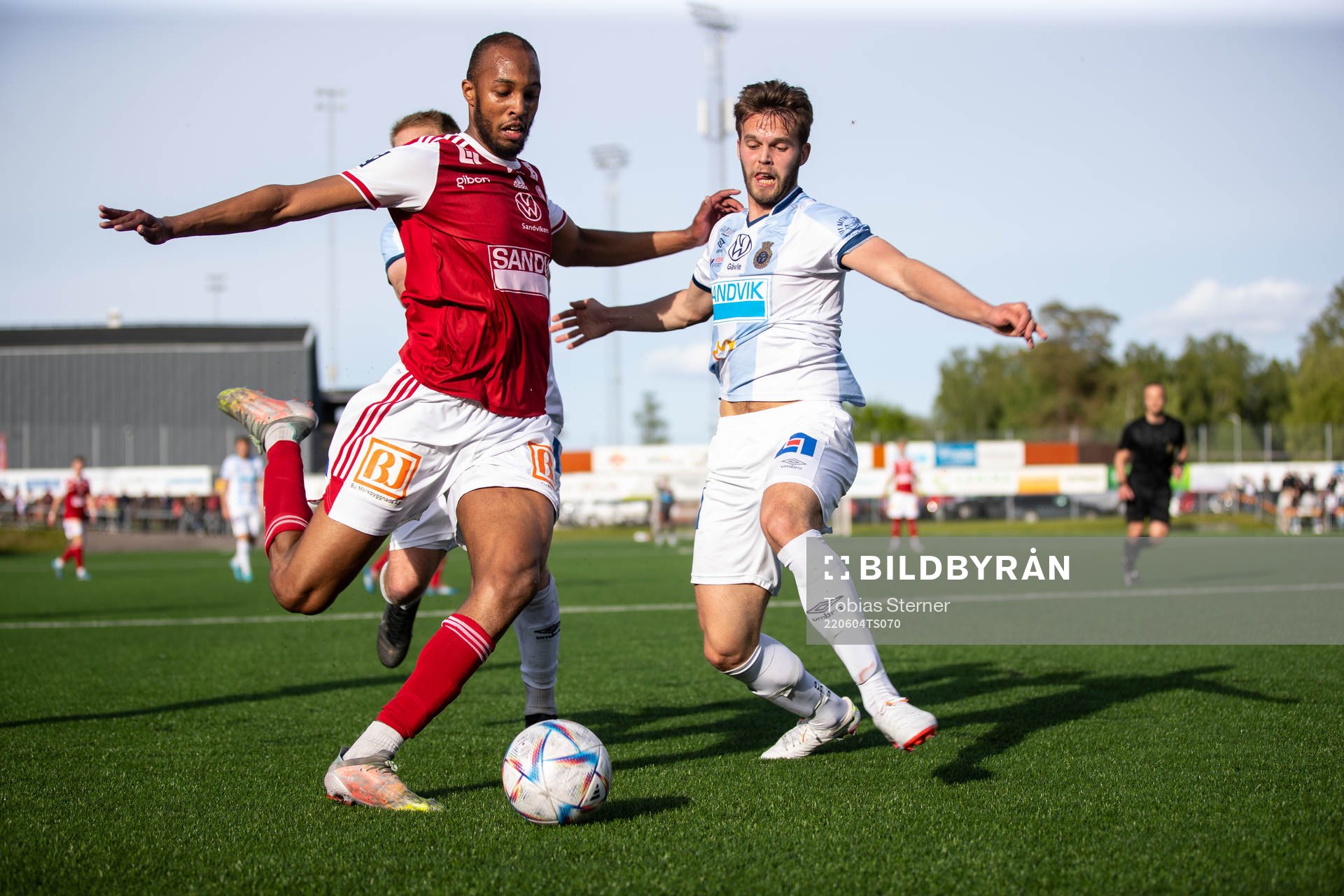 Sandvikens Jabir Abdihakim Ali och Gefles Nils Eriksson