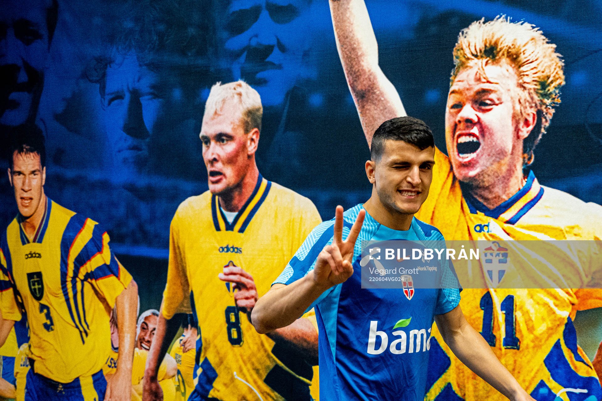 Mohamed Elyounoussi of the Norwegian national football team