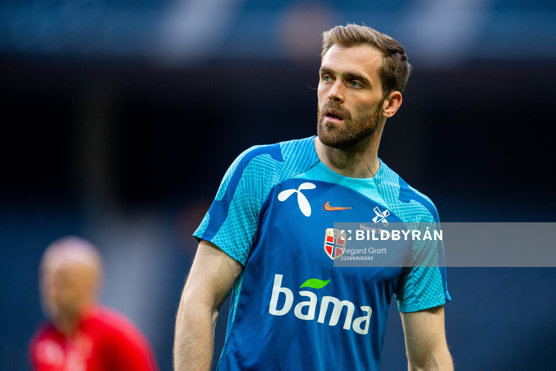 Brede Moe of the Norwegian national football team