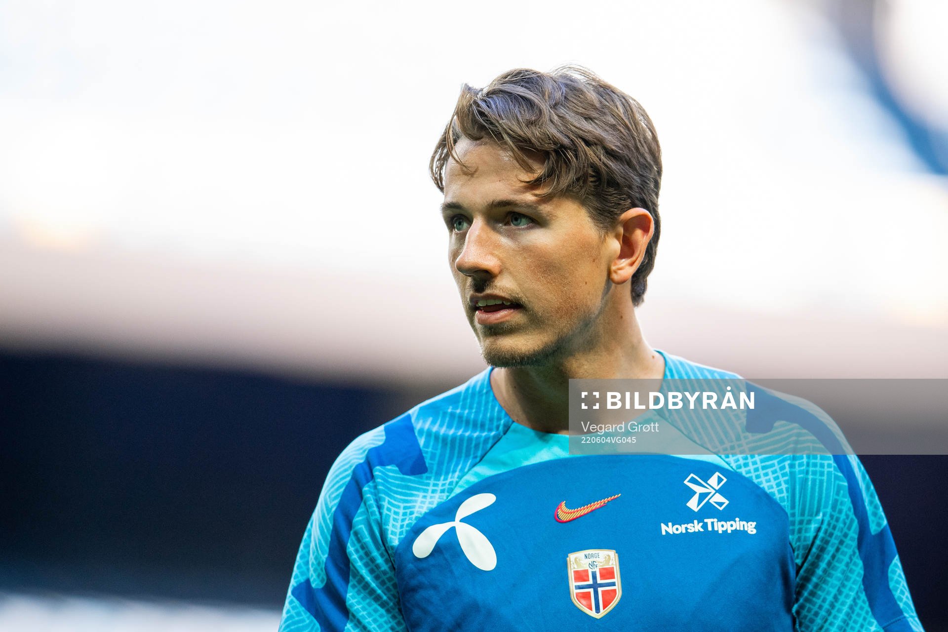 Sander Berge of the Norwegian national football team