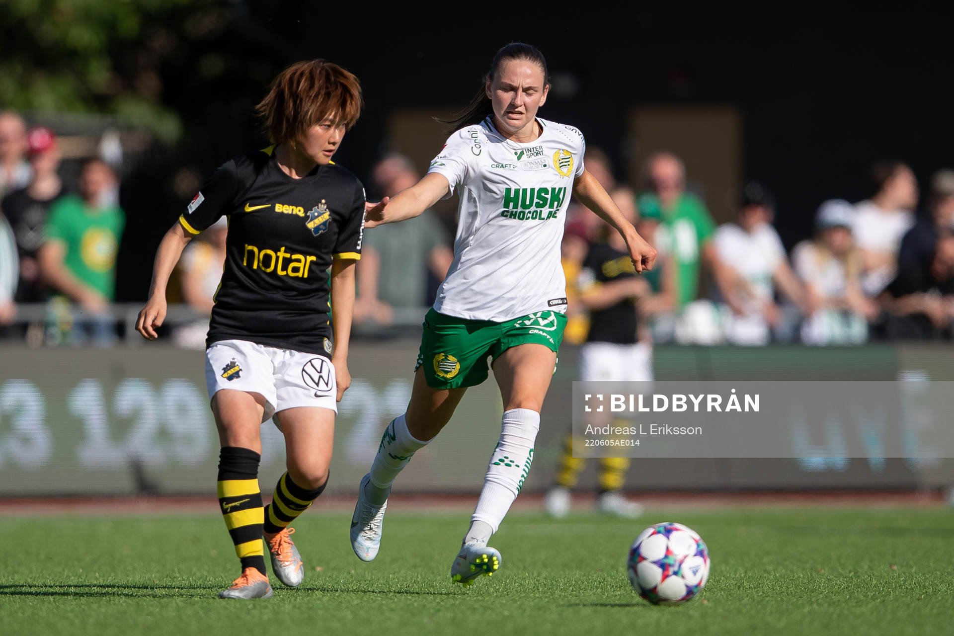 s Honoka Hayashi och Hammarbys Vilde Hasund