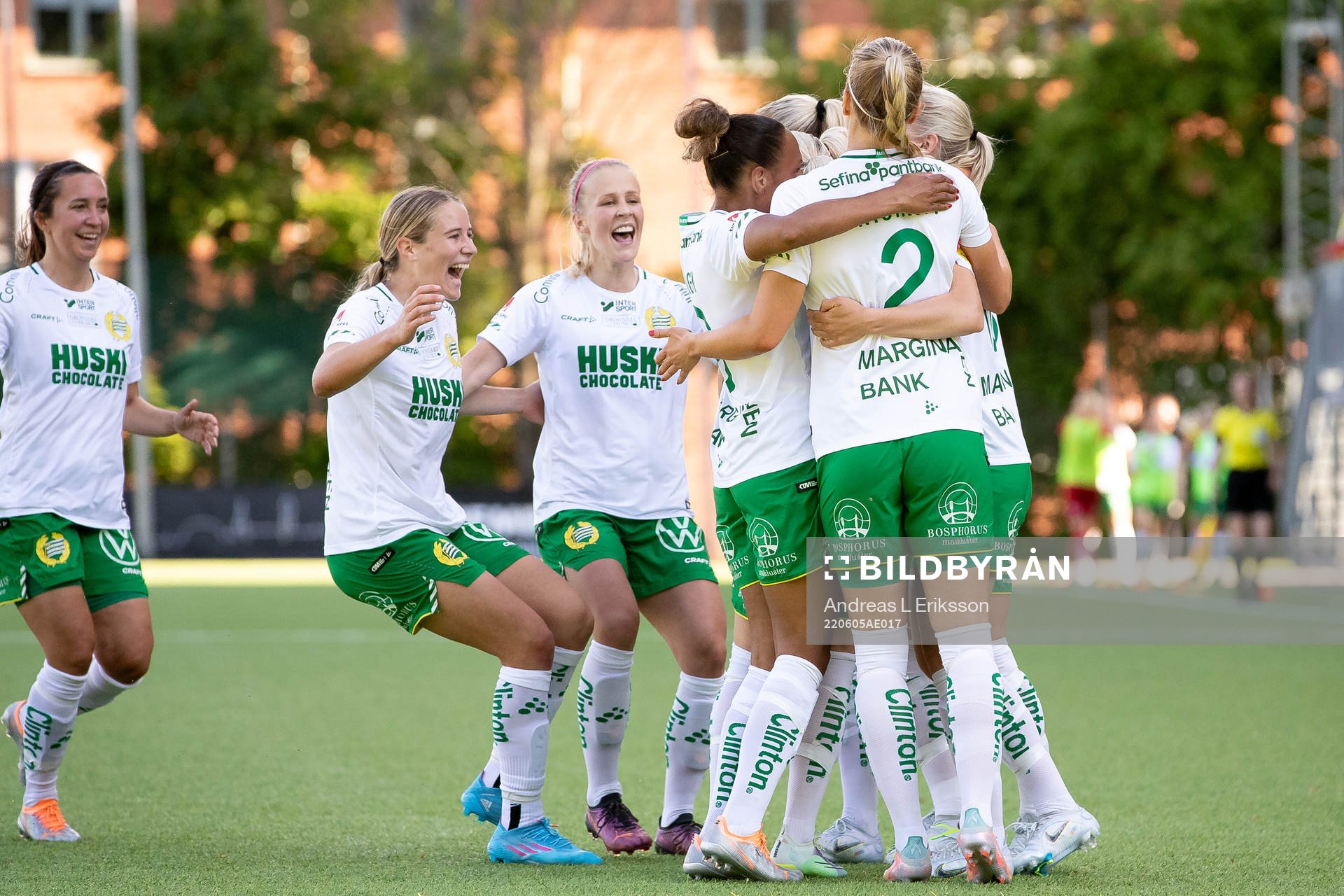 Hammarbys Emma Jansson jublar