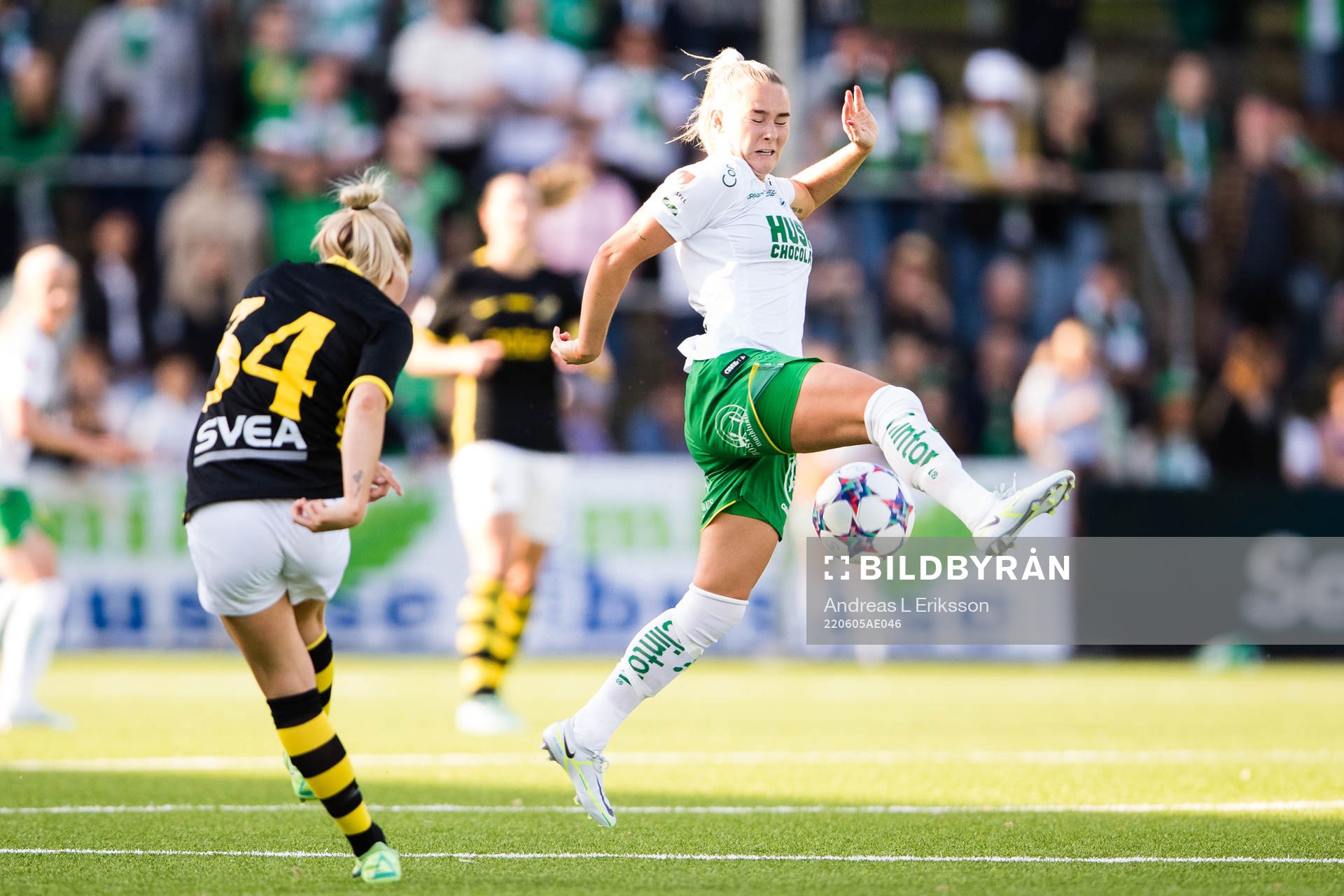 s Agnes Nyberg och Hammarbys Emma Jansson