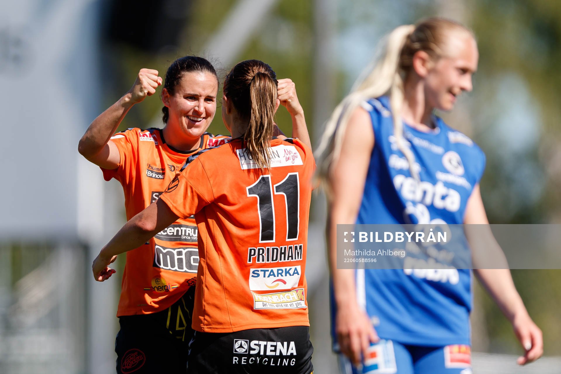Kristianstads Evelyne Viens jublar