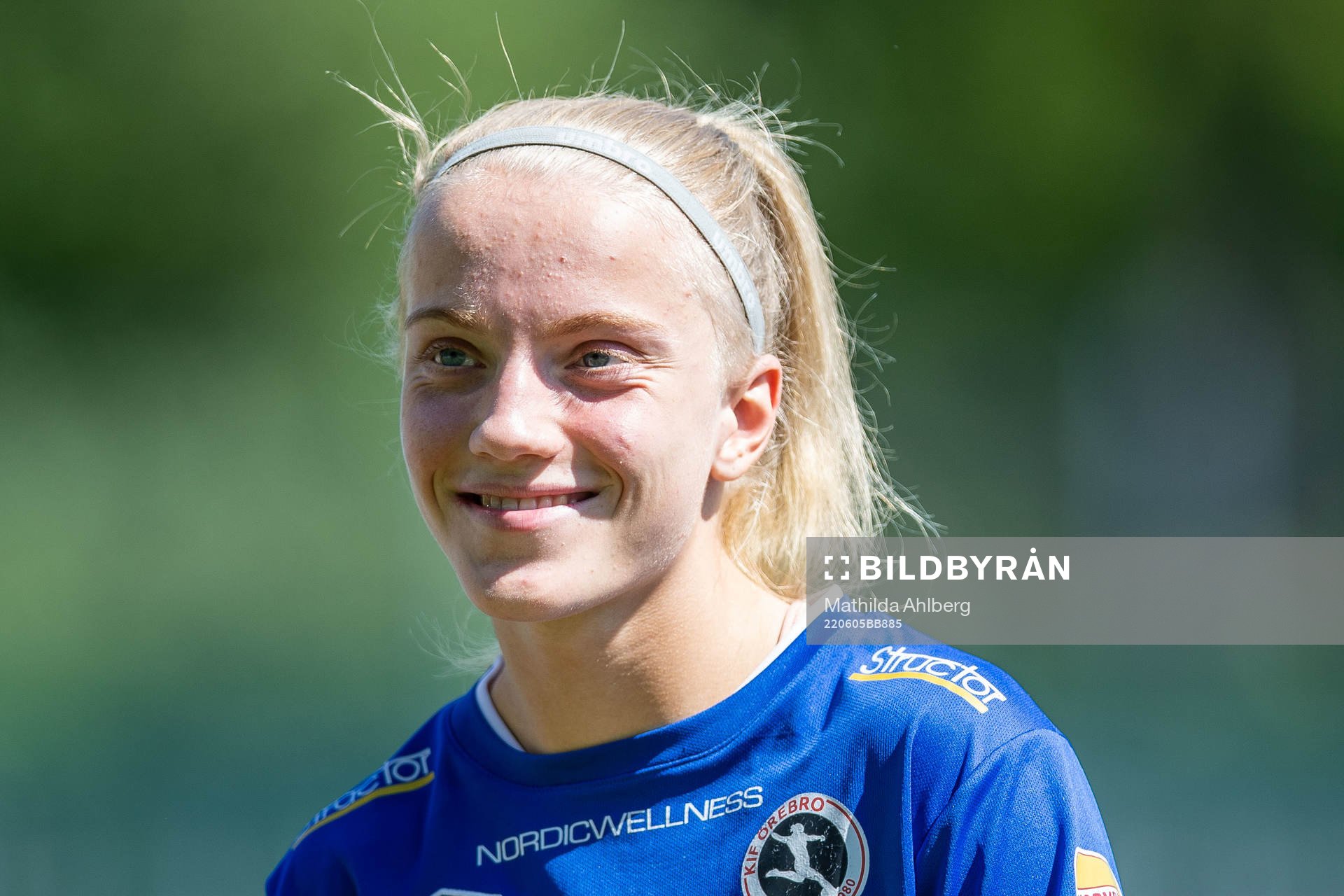 Örebros Regan Steigleder under fotbollsmatchen i Damallsvenskan mellan Kristianstad och Örebro den 5 juni 2022 i Kristianstad. 