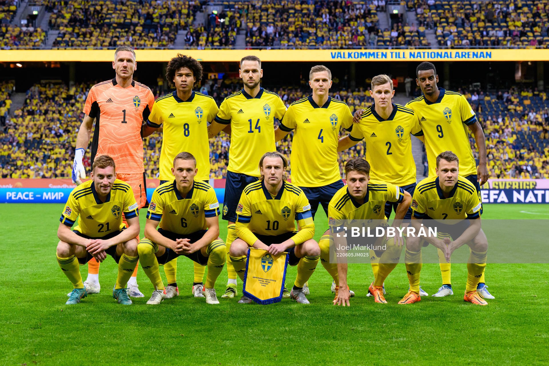 Goalkeeper Robin Olsen, Jens Cajuste, Alexander Milosevic,