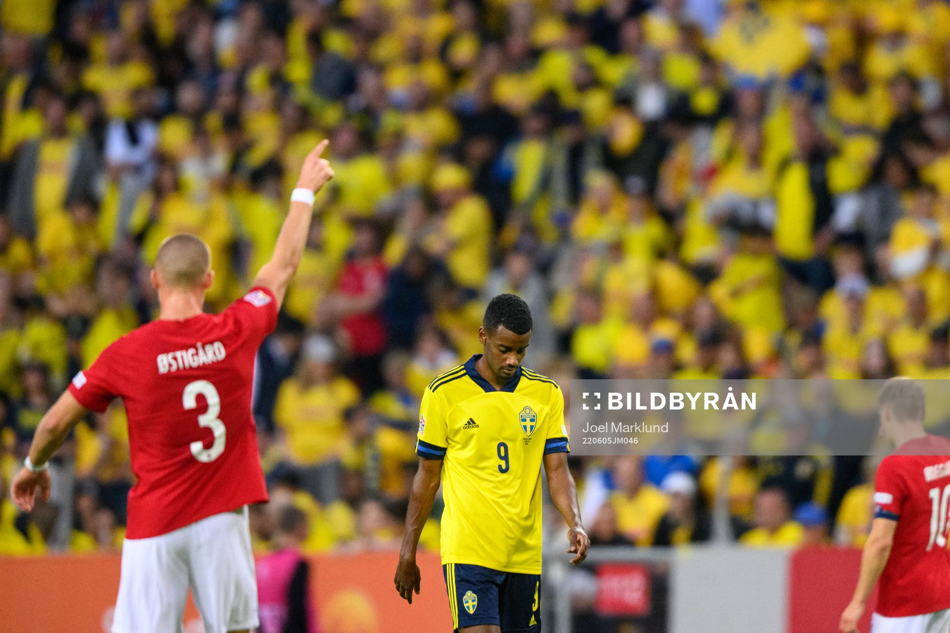 Alexander Isak of Sweden looks dejected