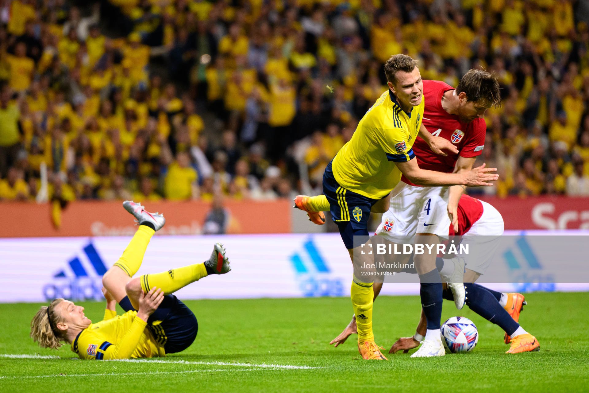 during the Nations League football match between Sweden and