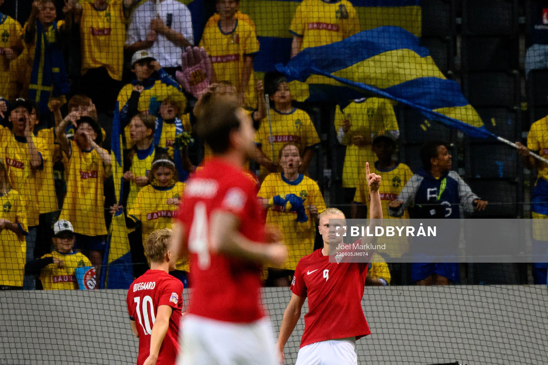 Erling Braut Haaland of Norway celebrates