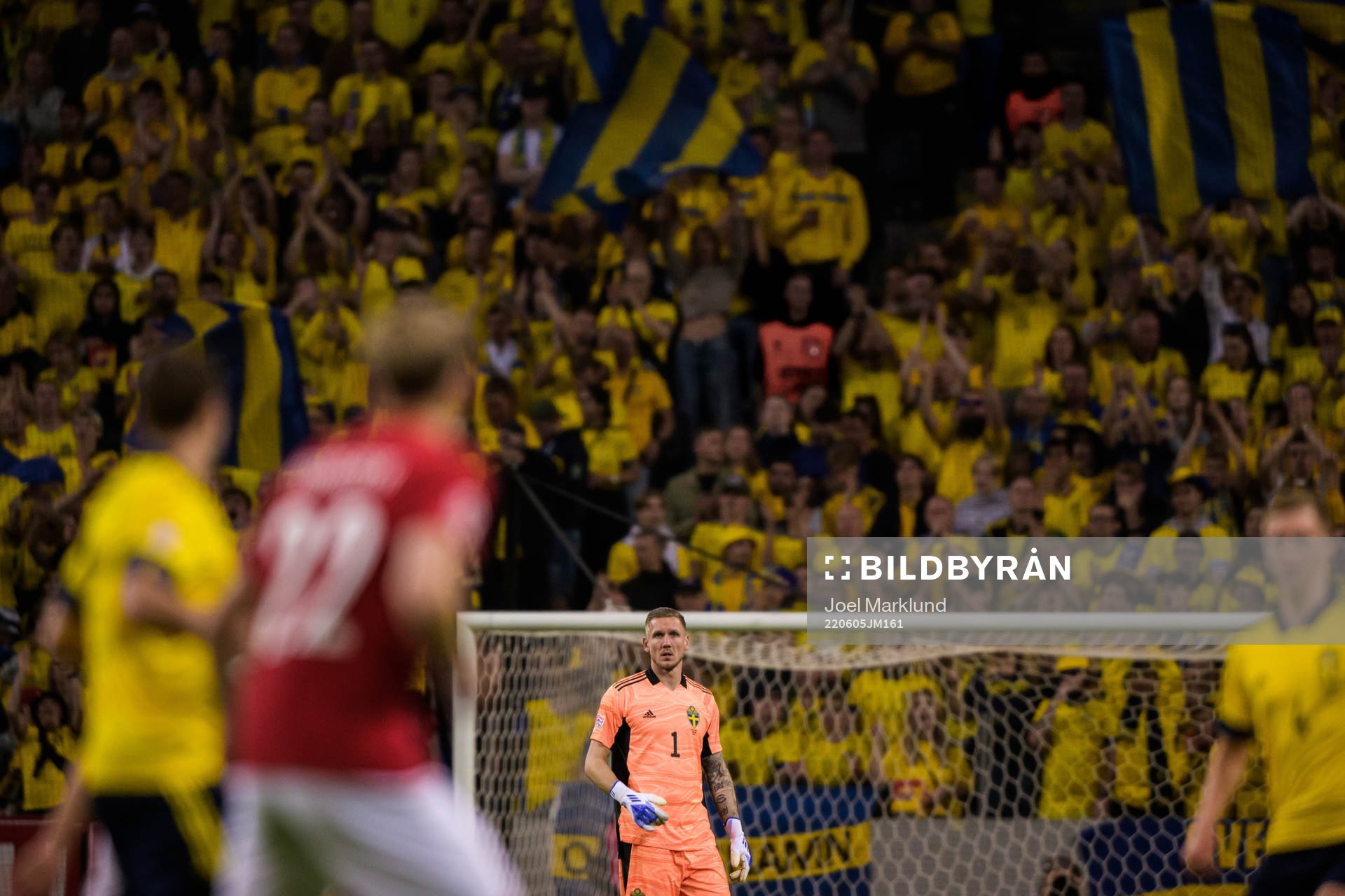Goalkeeper Robin Olsen of Sweden