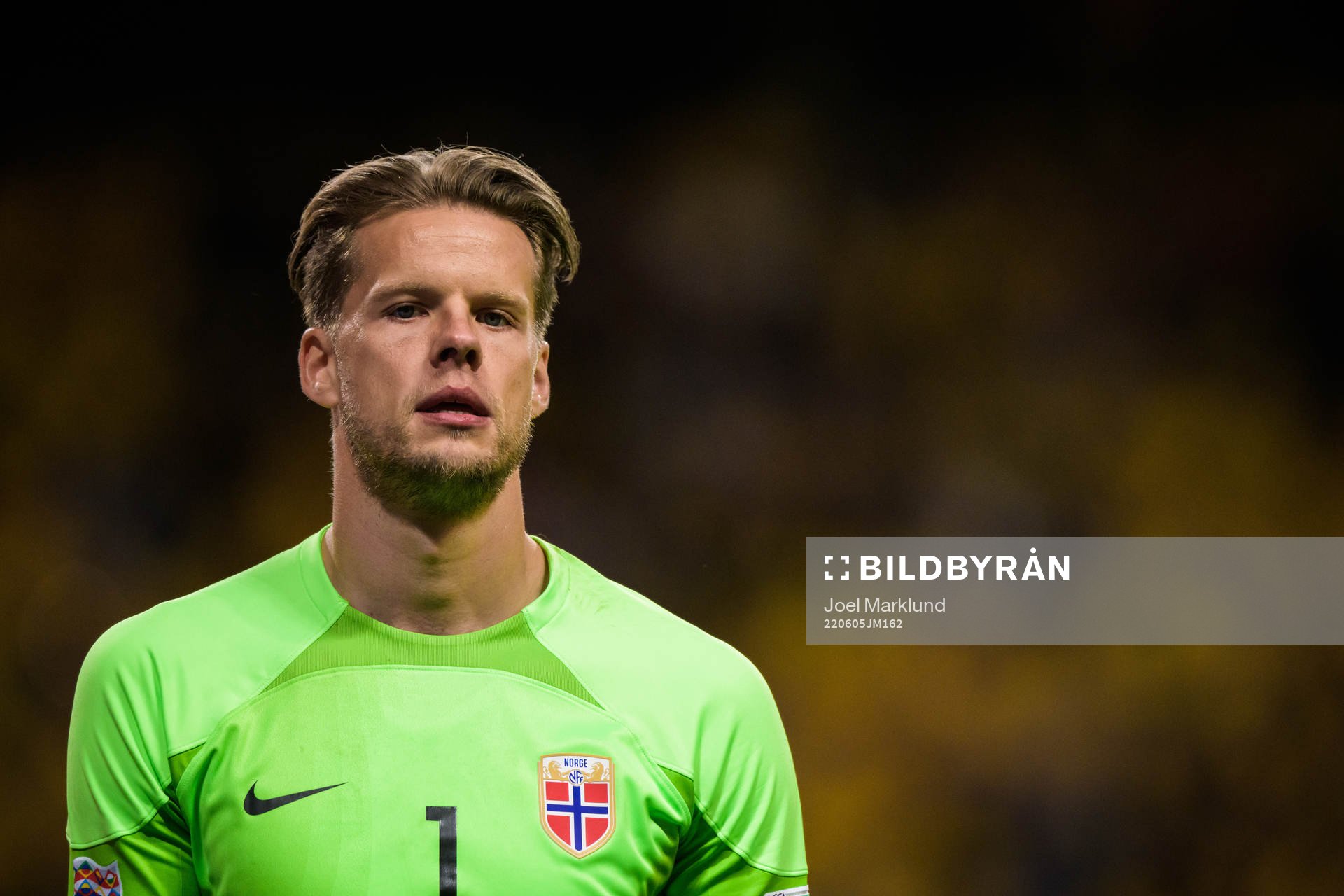 Goalkeeper Ørjan Håskjold Nyland of Norway