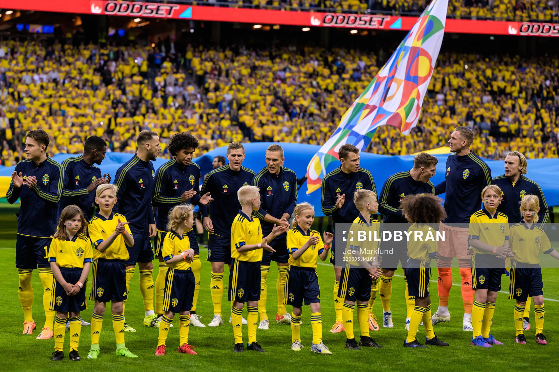 during the Nations League football match between Sweden and