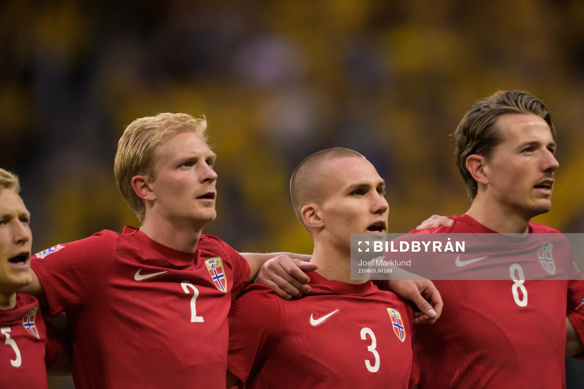 Morten Thorsby, Leo Skiri Østigård and Sander Berge of