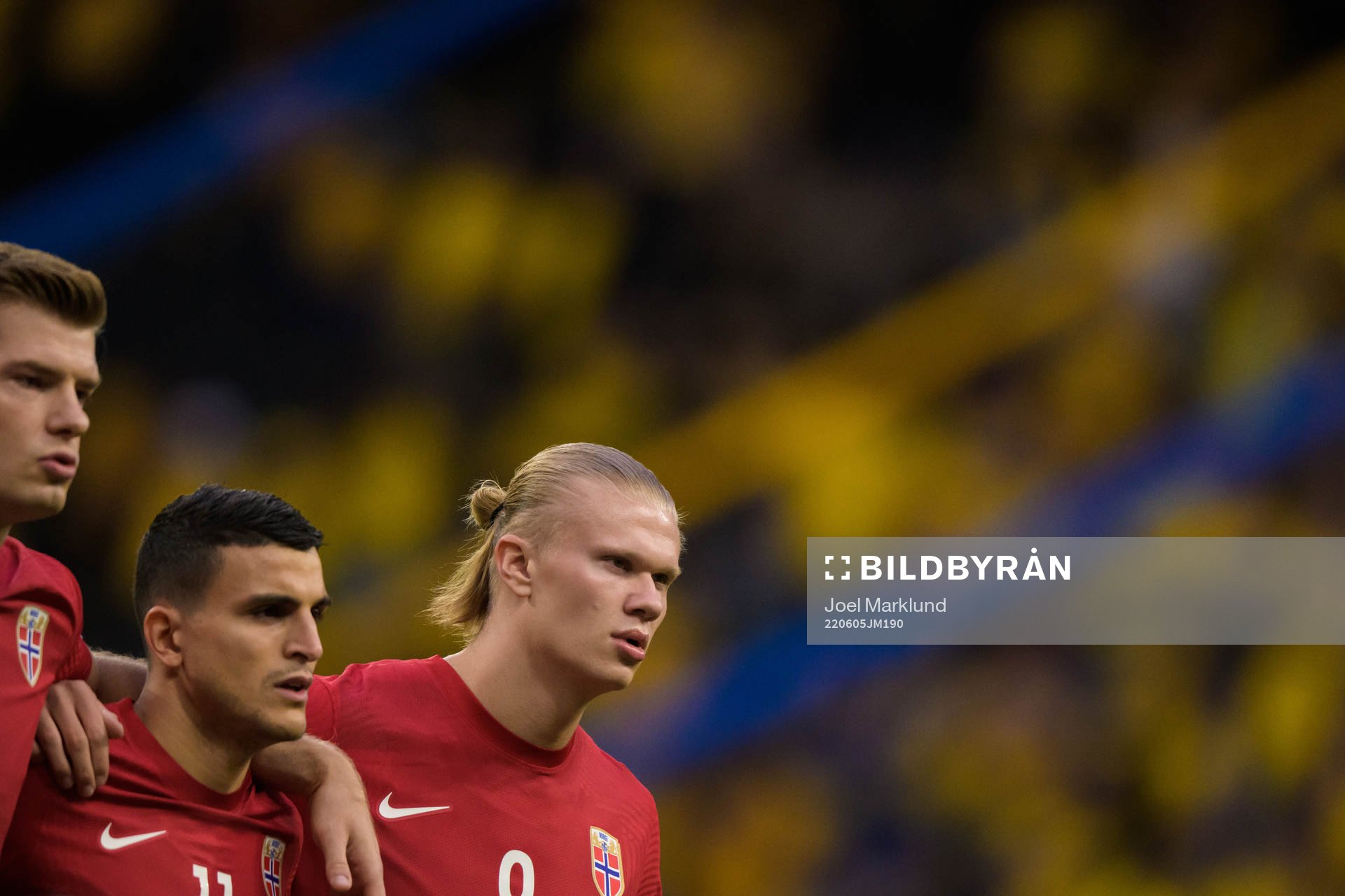 Alexander Sørloth, Mohamed Elyounoussi and Erling Braut