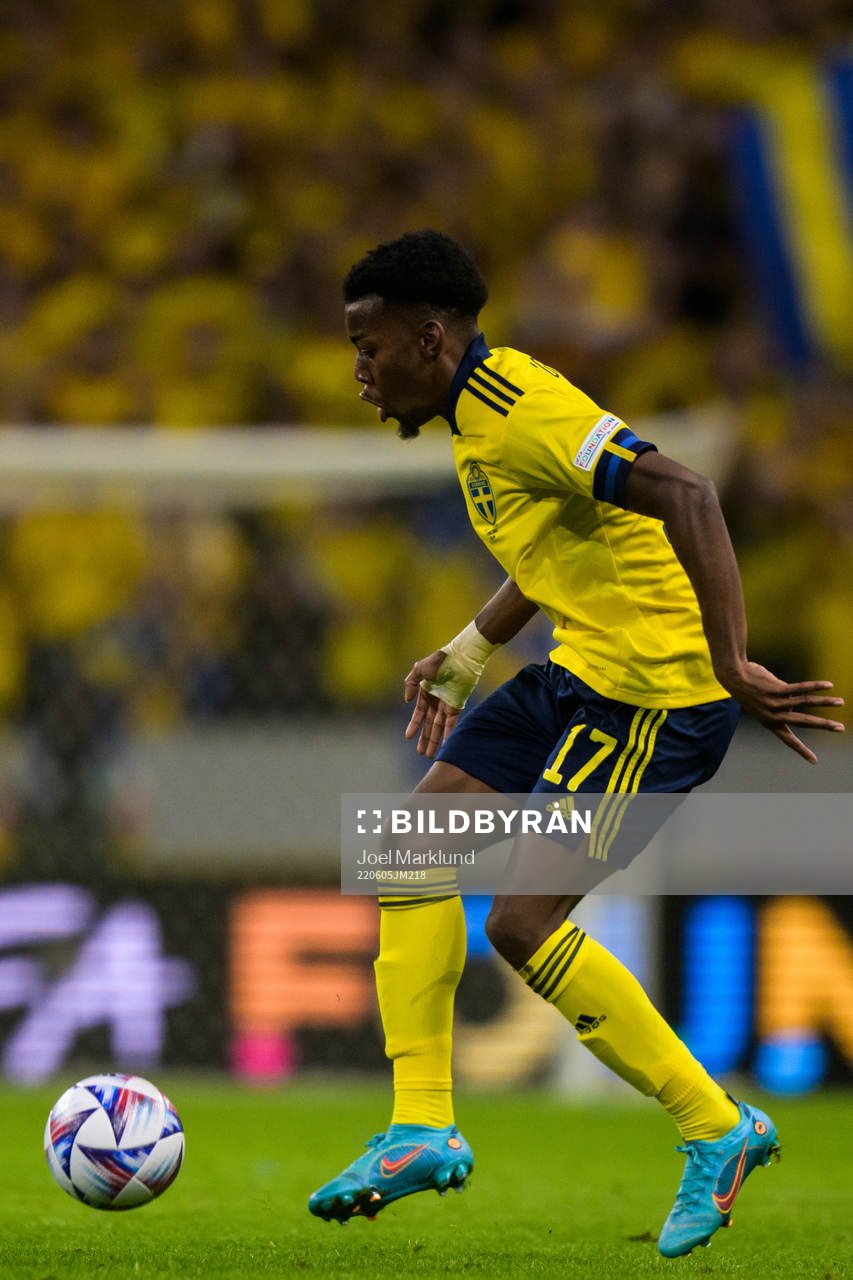Anthony Elanga of Sweden