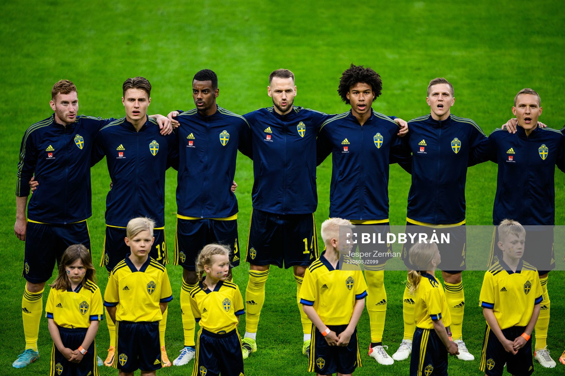 Dejan Kulusevski, Mattias Svanberg, Alexander Isak,