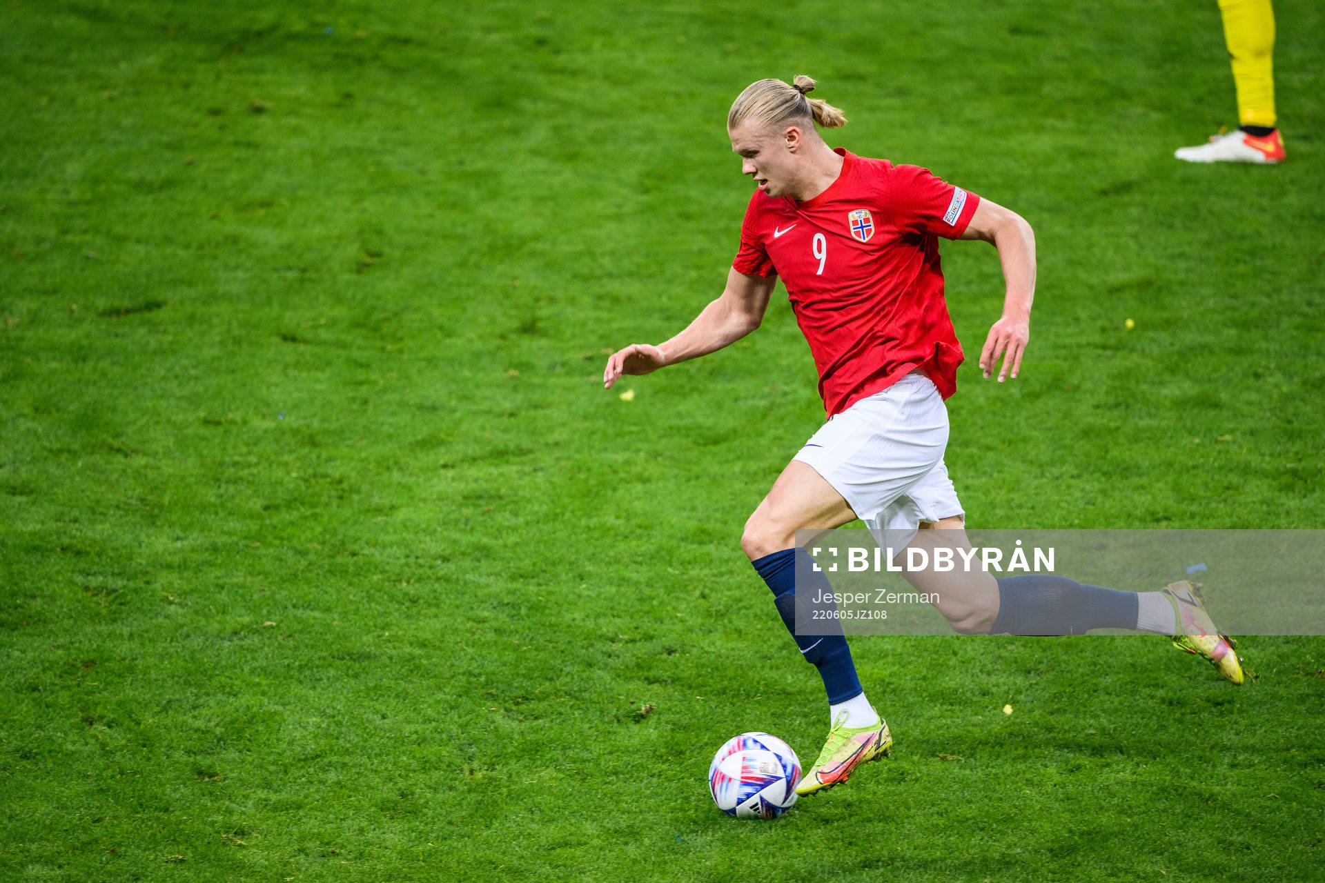 Erling Braut Haaland of Norwayduring the Nations League