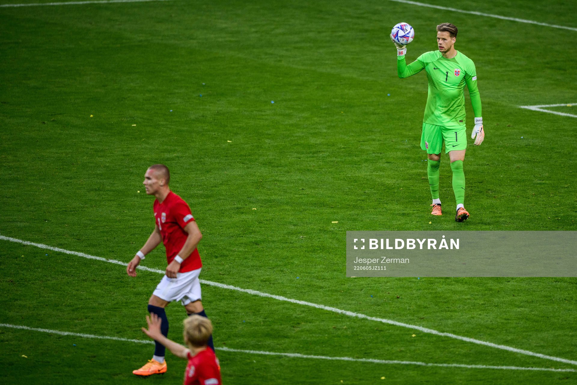 Goalkeeper Ørjan Håskjold Nyland of Norway