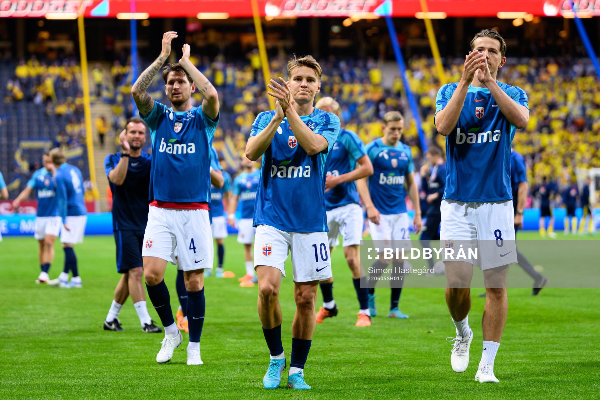 Stefan Strandberg, Martin Ødegaard and Sander Berge