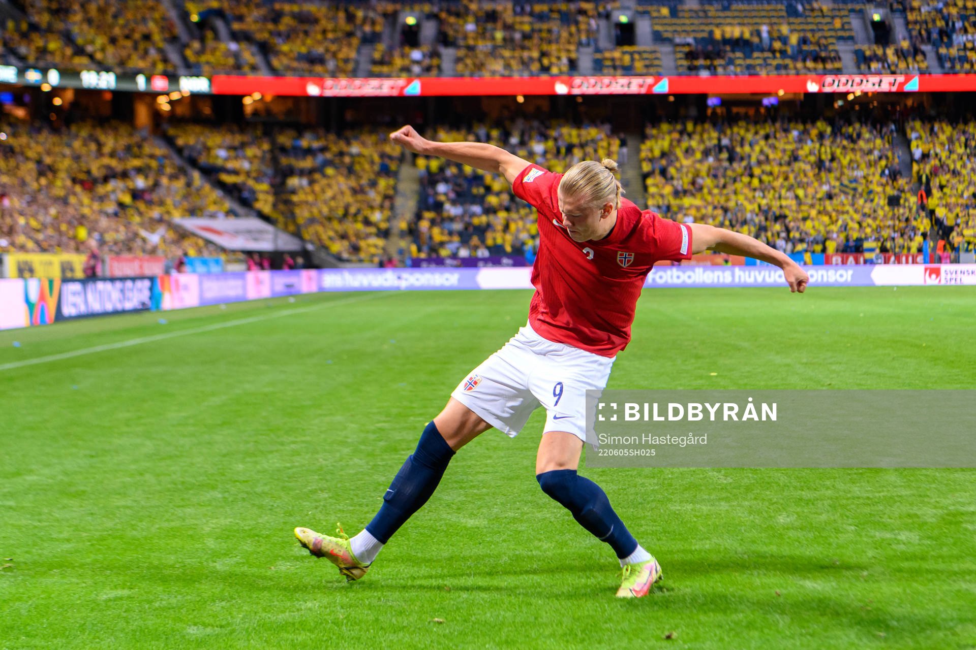 Erling Braut Haaland of Norway celebrates