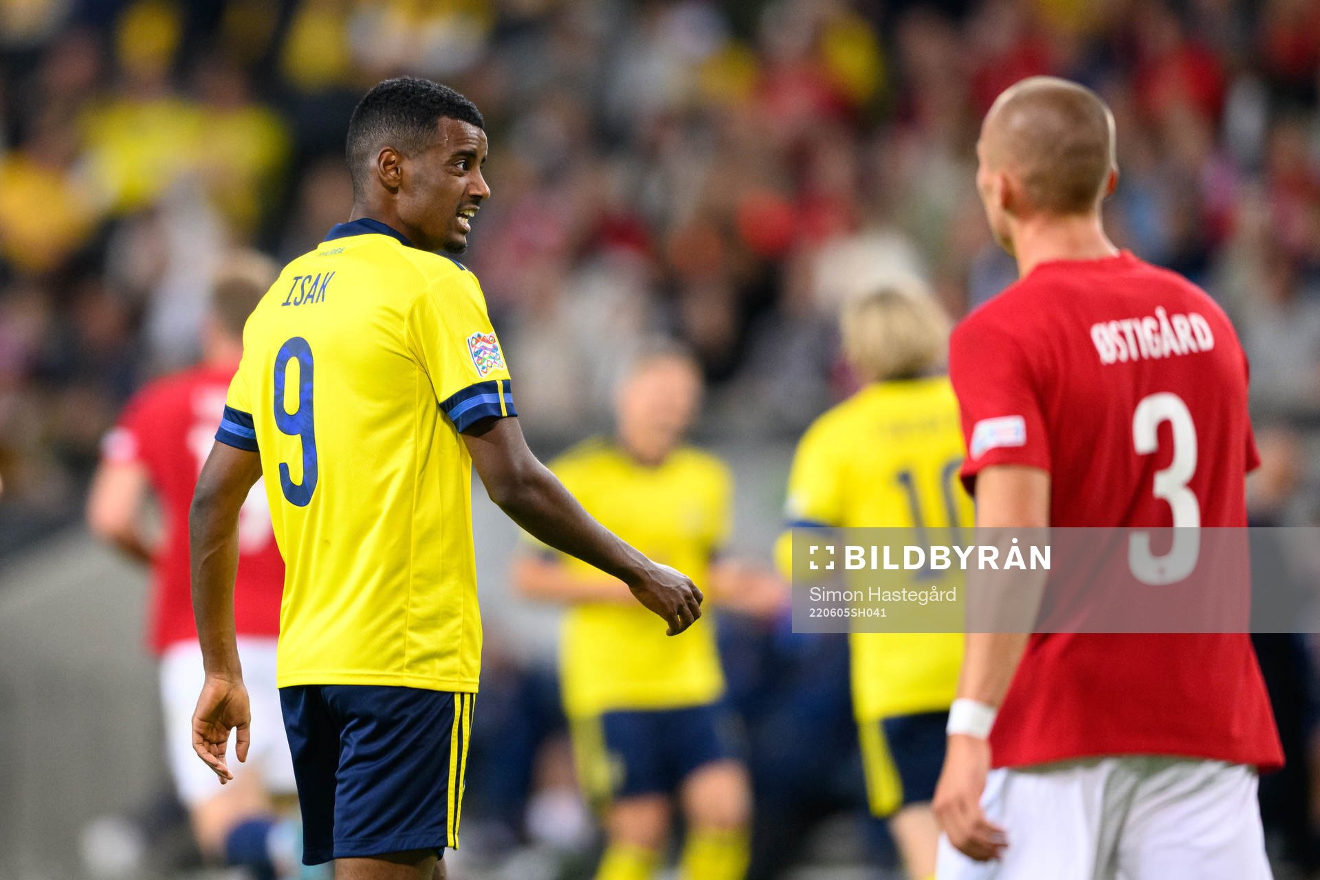 Alexander Isak of Sweden looks dejected
