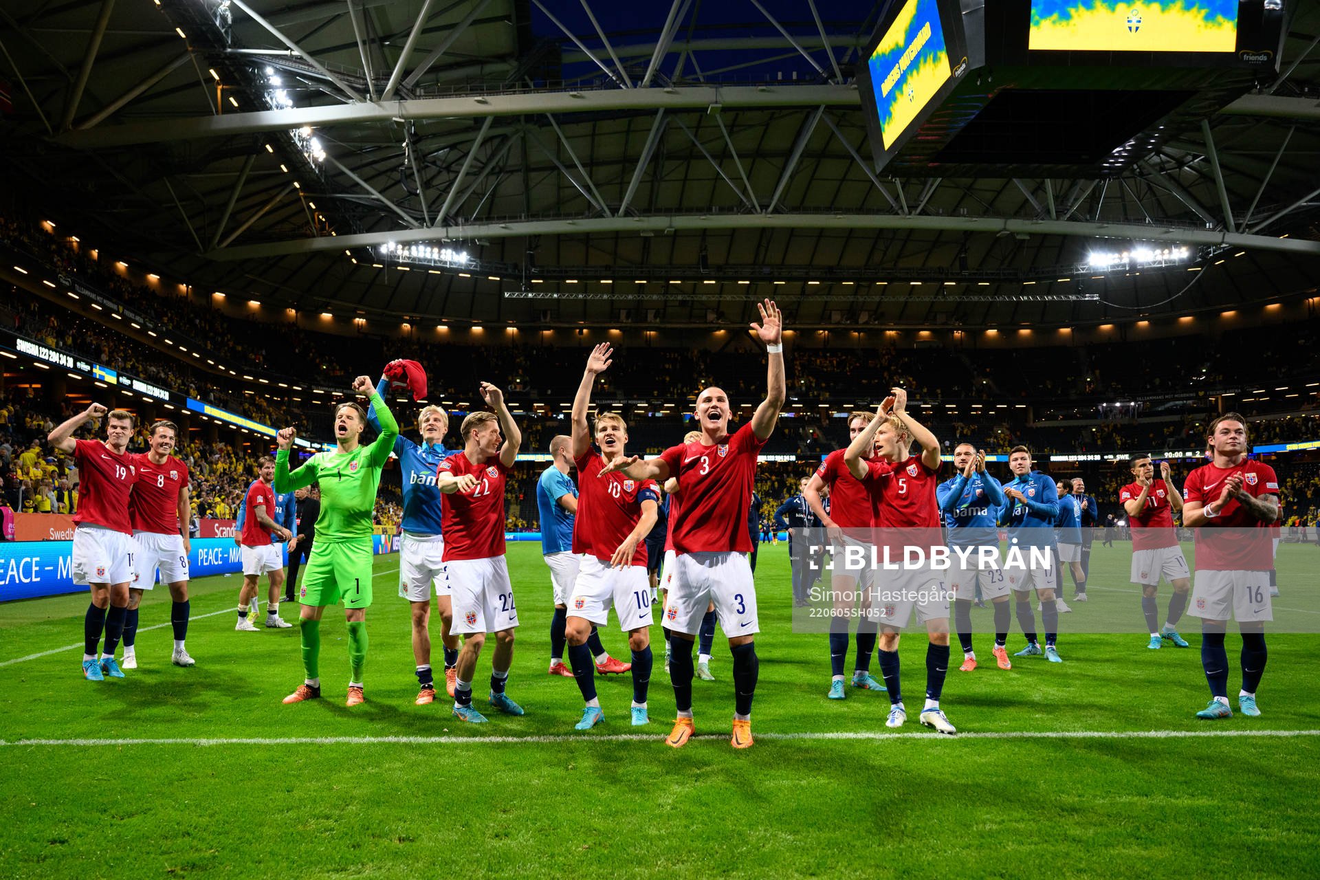 The players of Norway celebrate