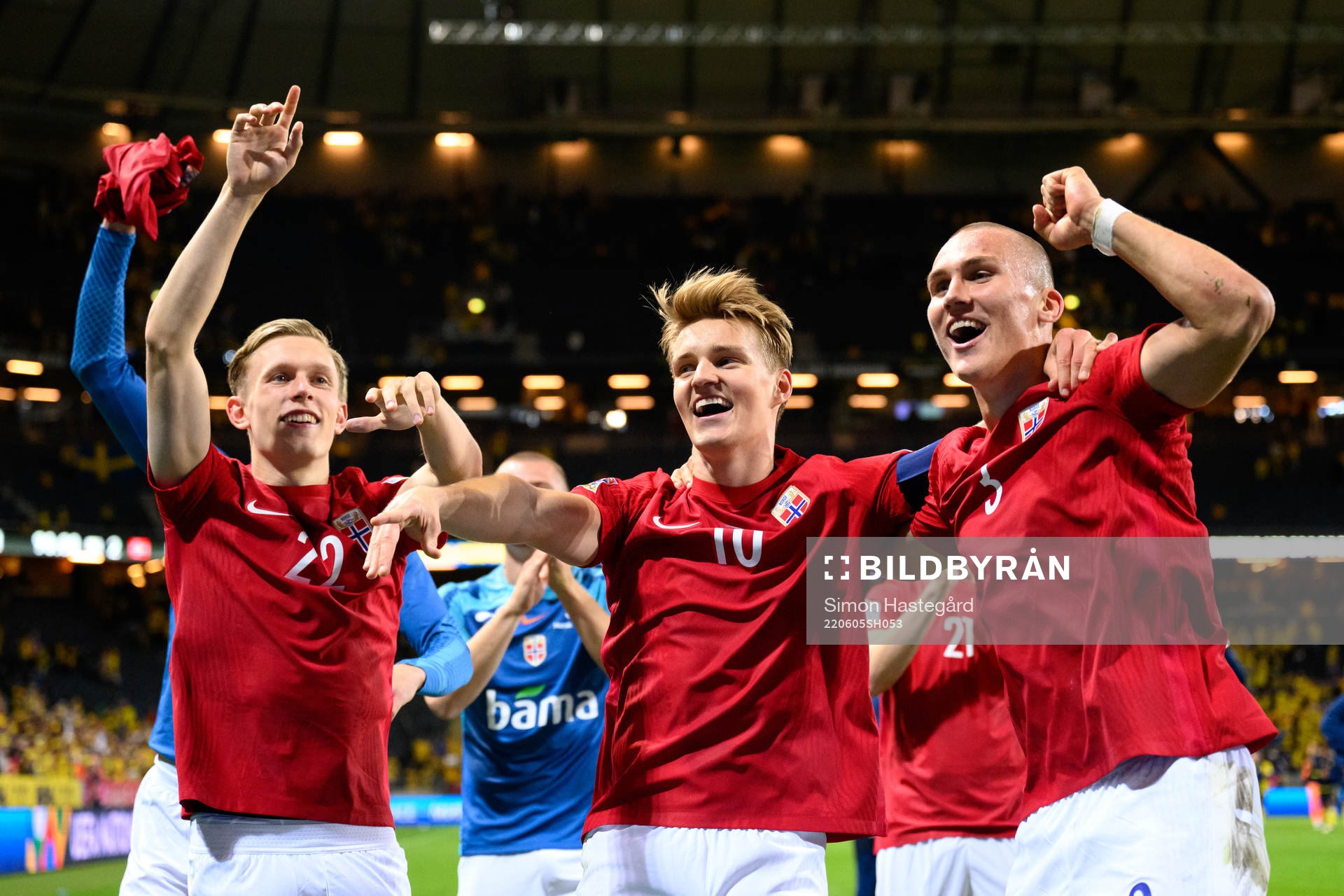 Marcus Holmgren Pedersen, Martin Ødegaard and Leo Skiri