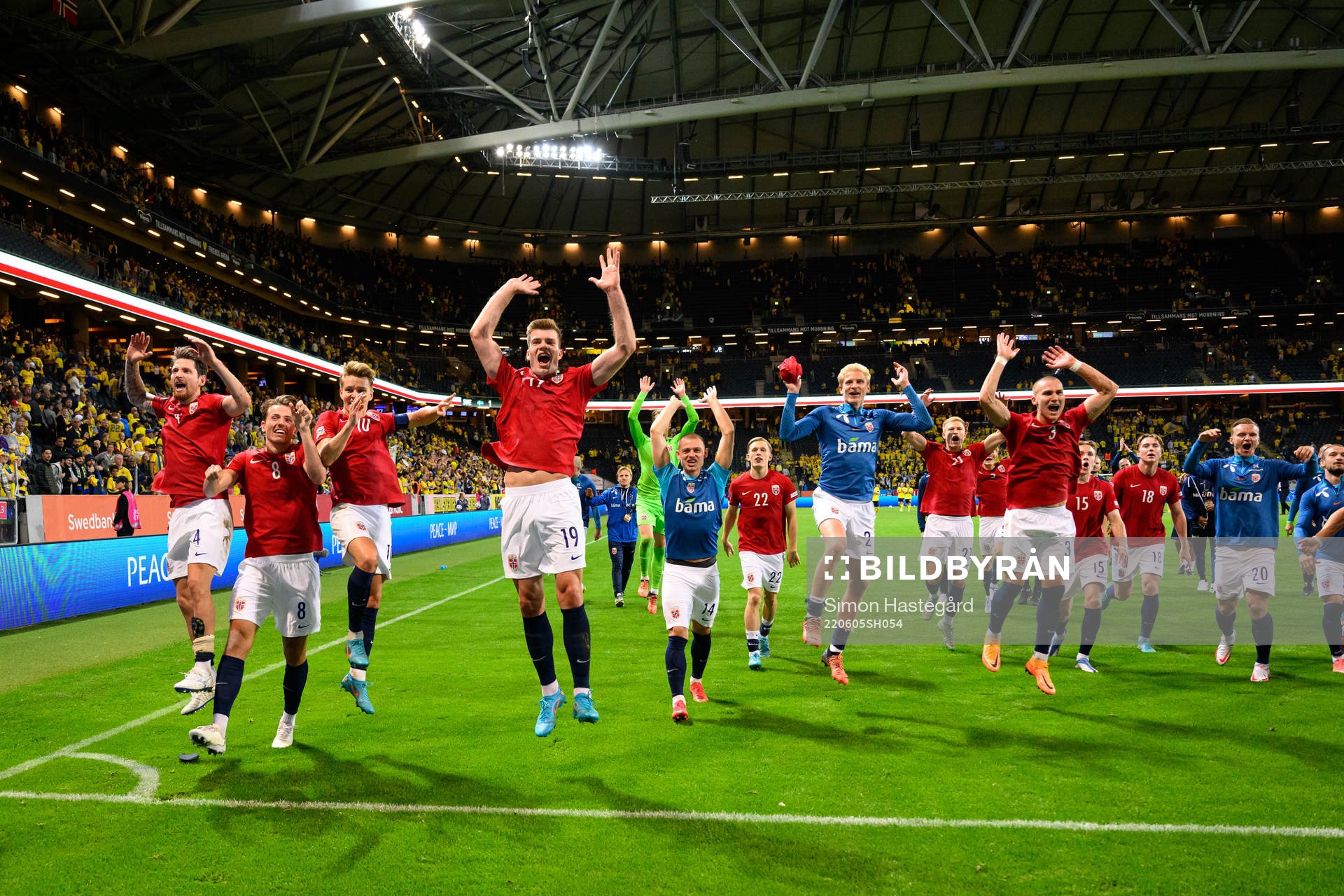 The players of Norway celebrate