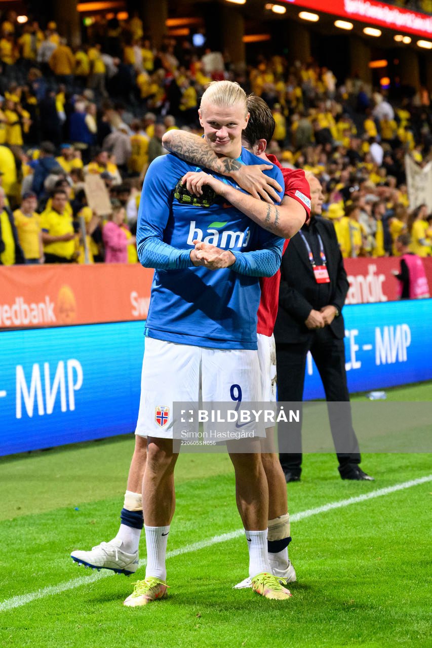 Erling Braut Haaland of Norway celebrates