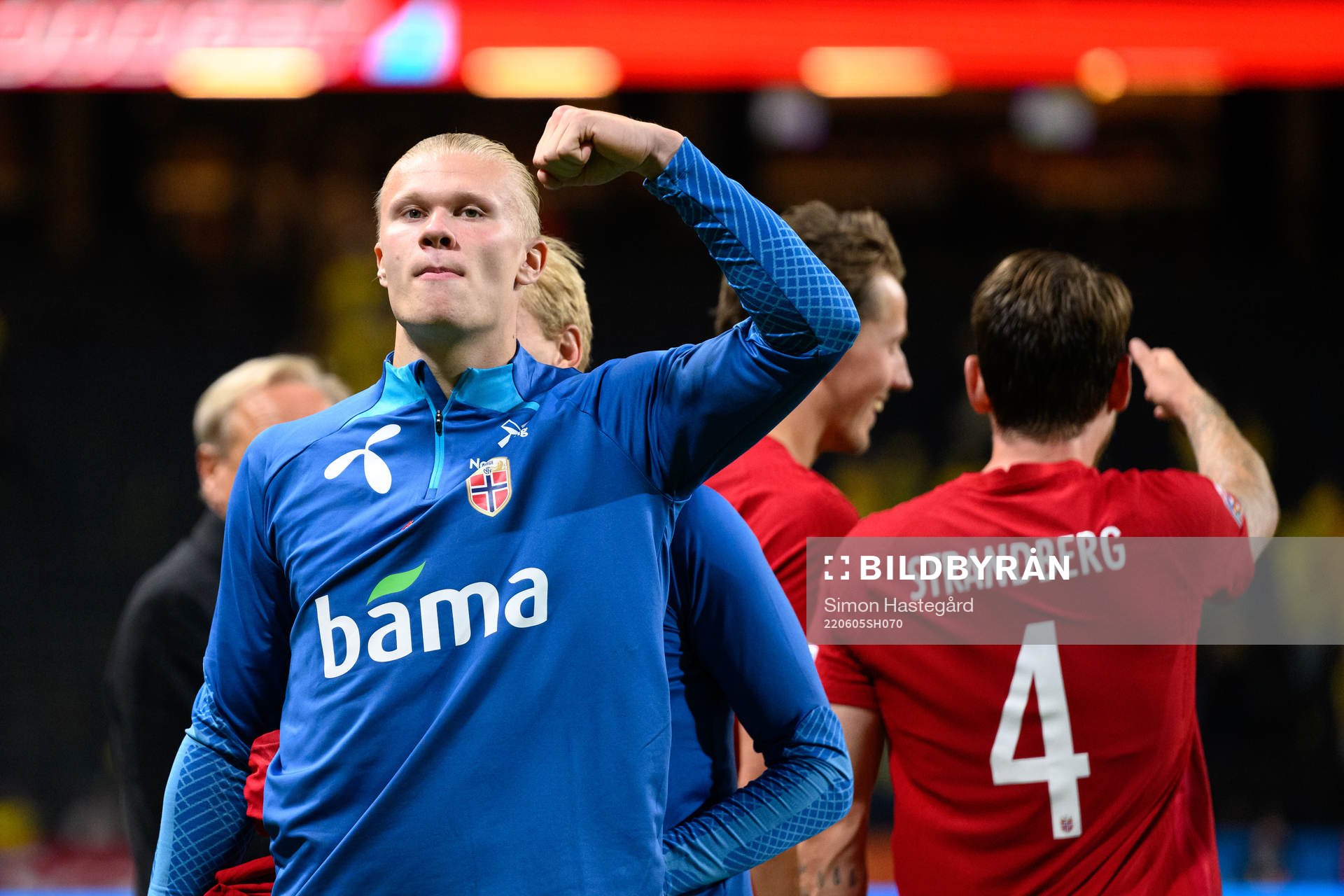 Erling Braut Haaland of Norway celebrates