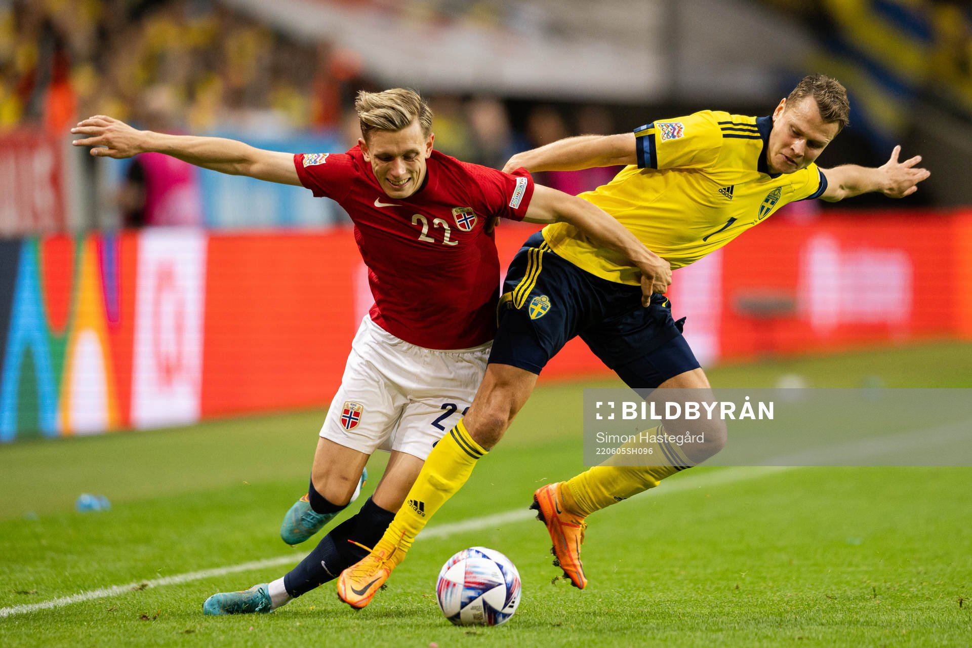 Marcus Holmgren Pedersen of Norway and Viktor Claesson of