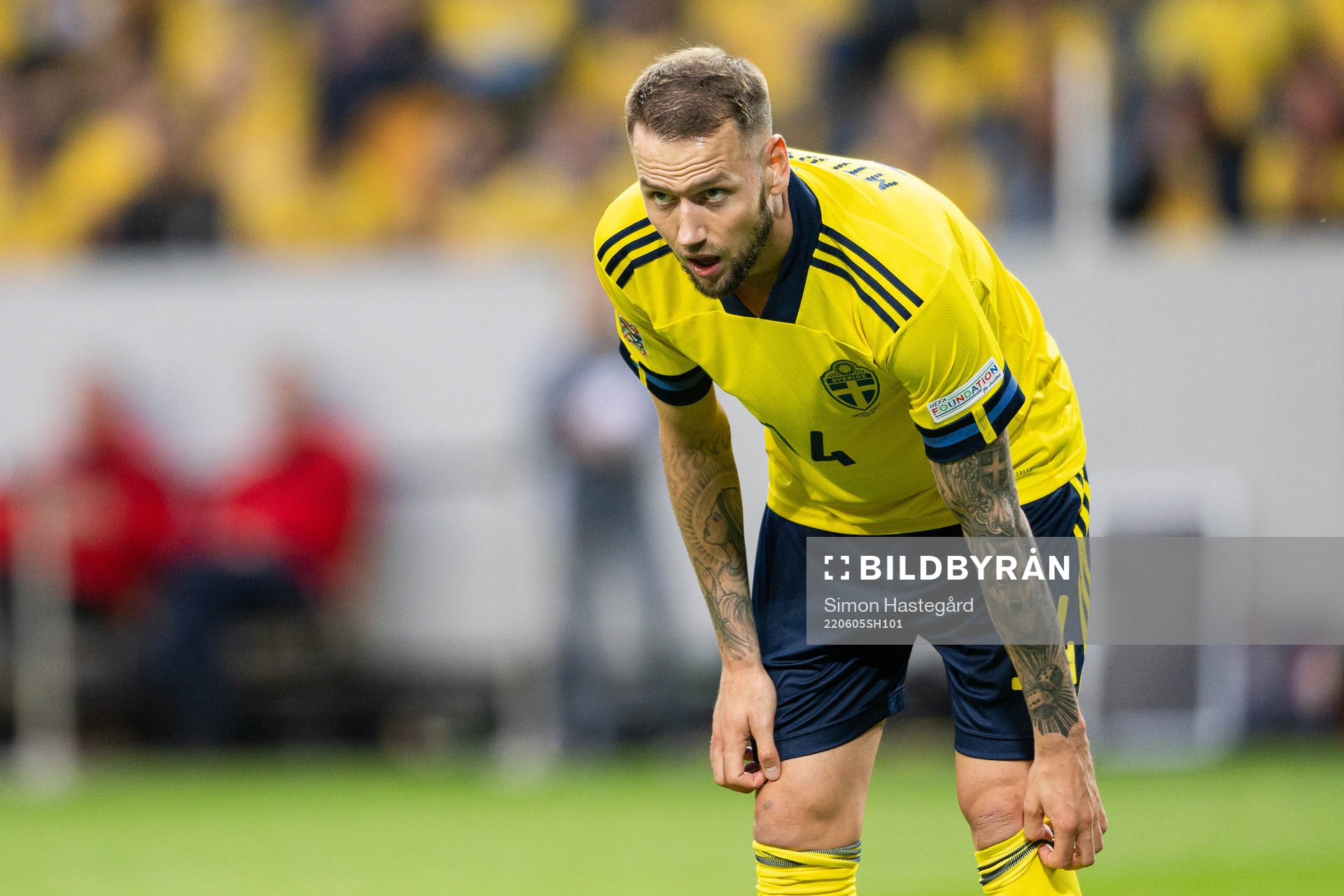 Alexander Milosevic of Sweden looks dejected