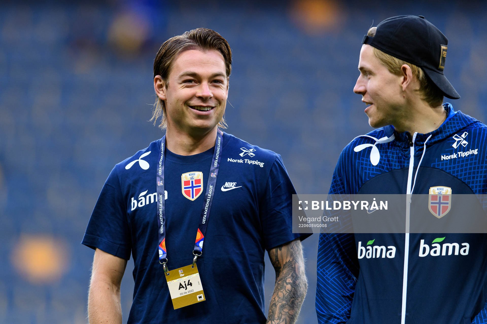 Patrick Berg and Jens Petter Hauge of Norway