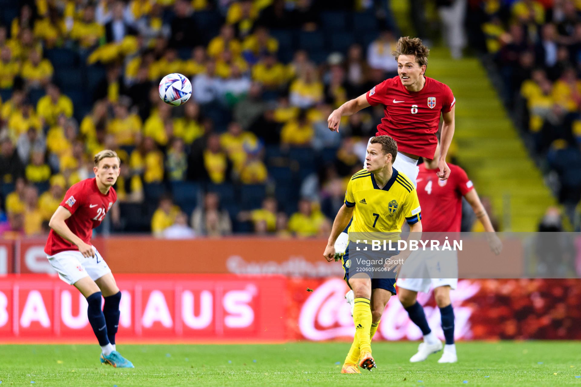 Viktor Claesson of Sweden and Sander Berge of Norway