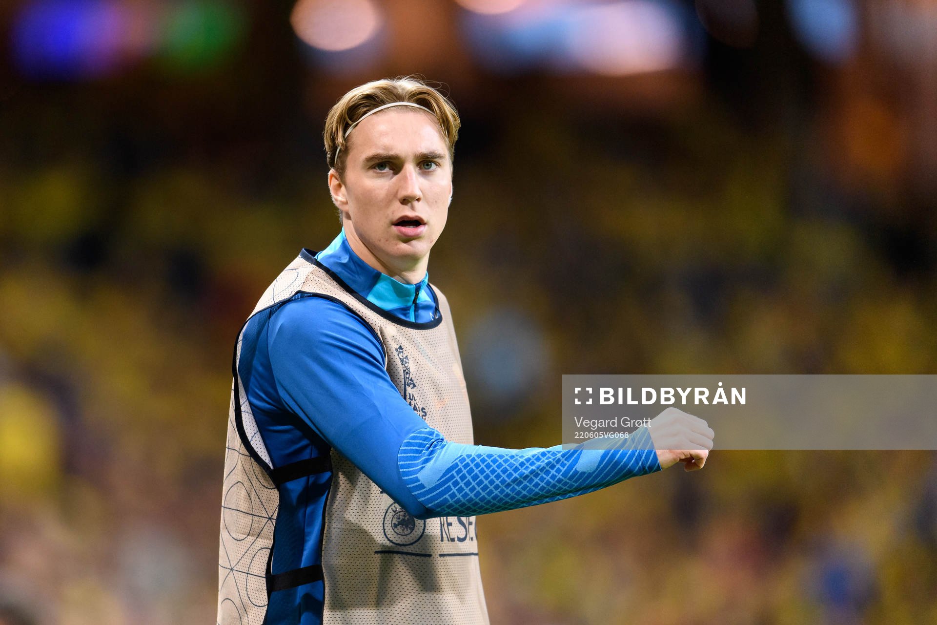 Kristian Thorstvedt of Norway warms up