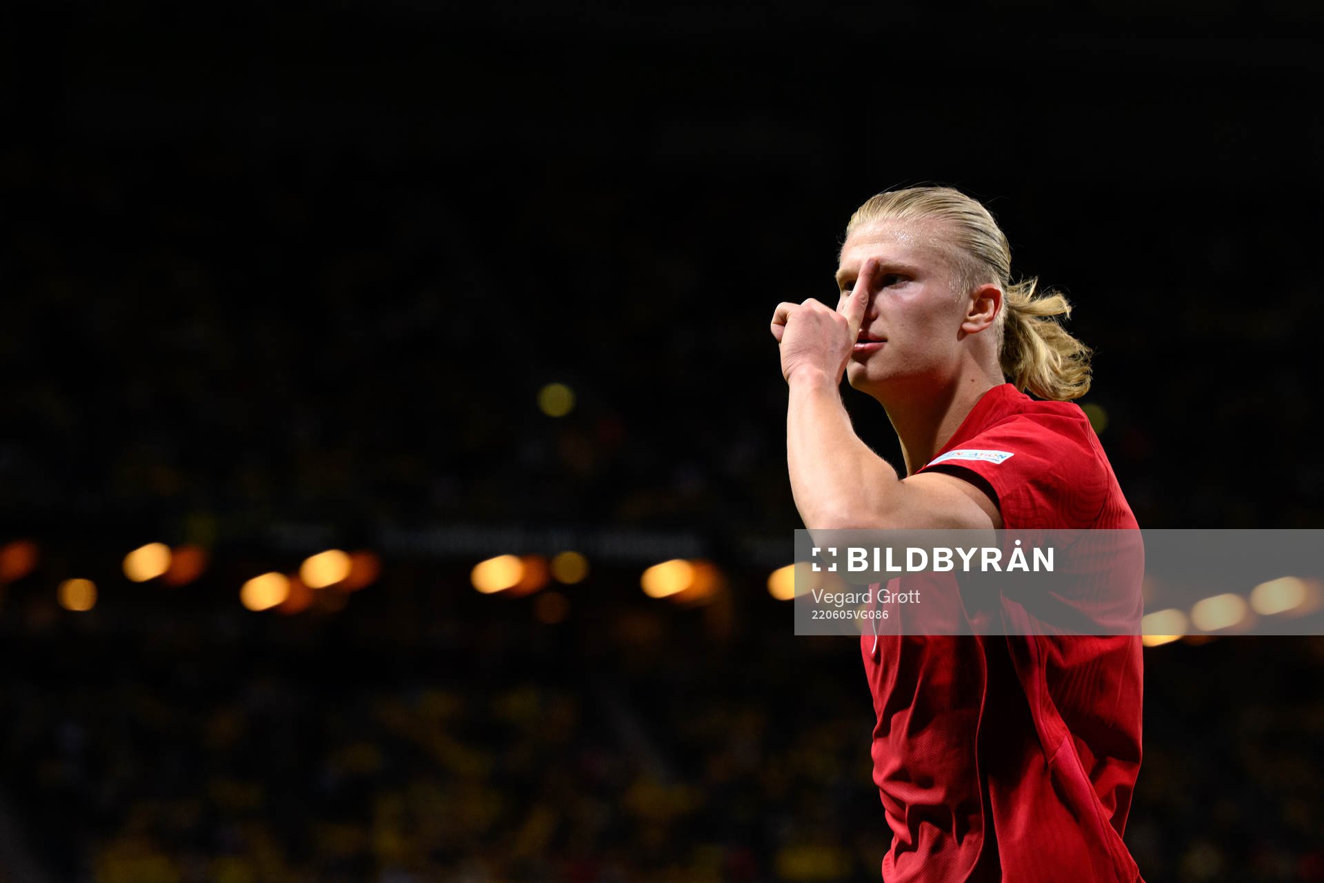 Erling Braut Haaland of Norway celebrates