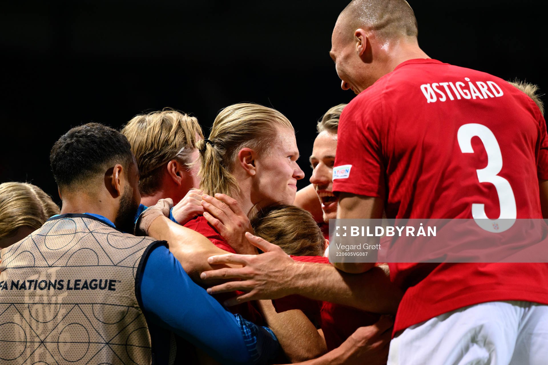 Erling Braut Haaland of Norway celebrates