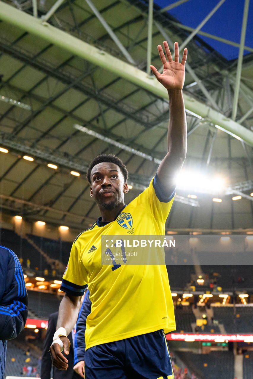 Anthony Elanga of Sweden