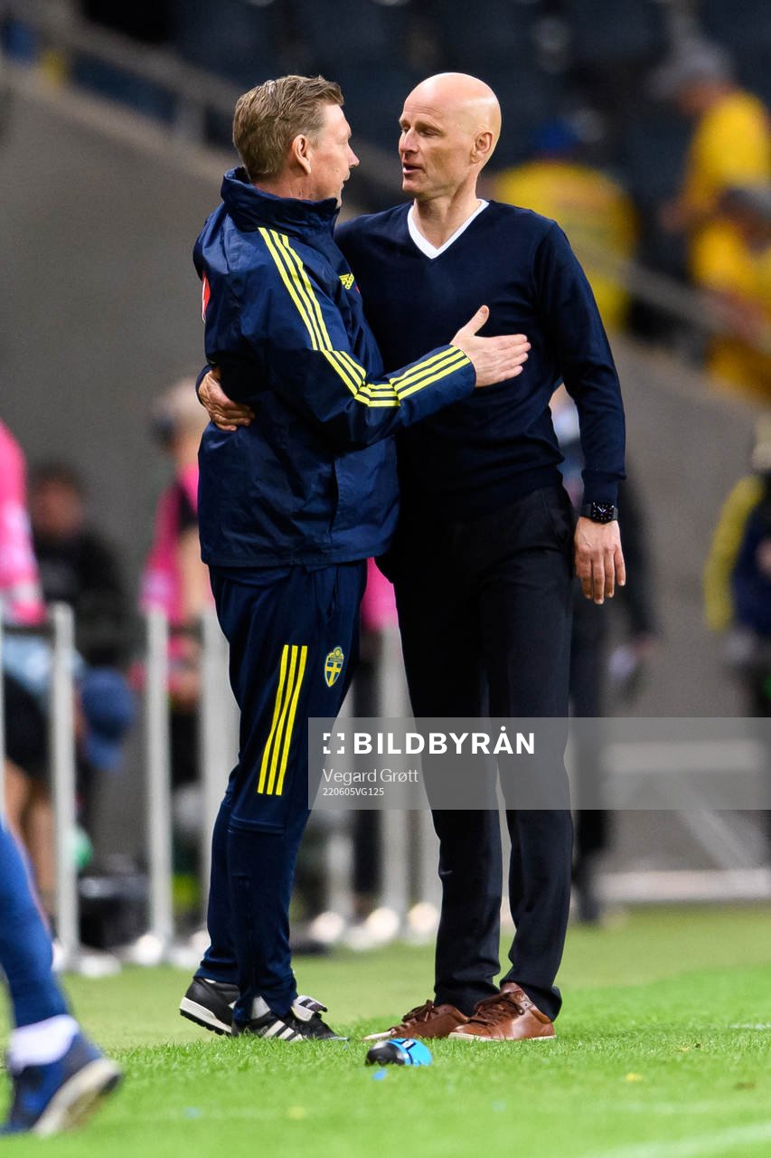 Assistant coach Peter Wettergren of Sweden and Ståle