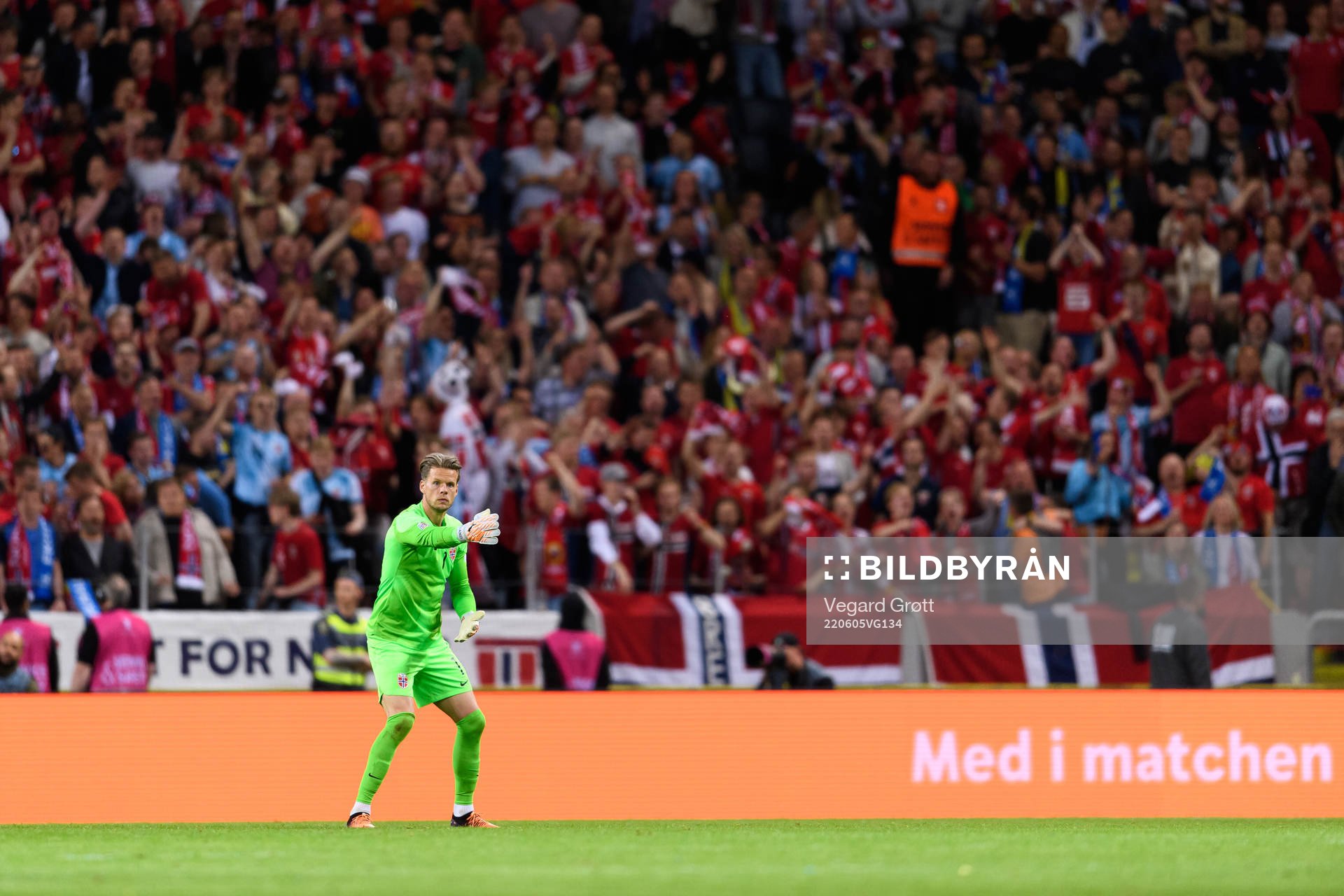 Goalkeeper Ørjan Håskjold Nyland of Norway