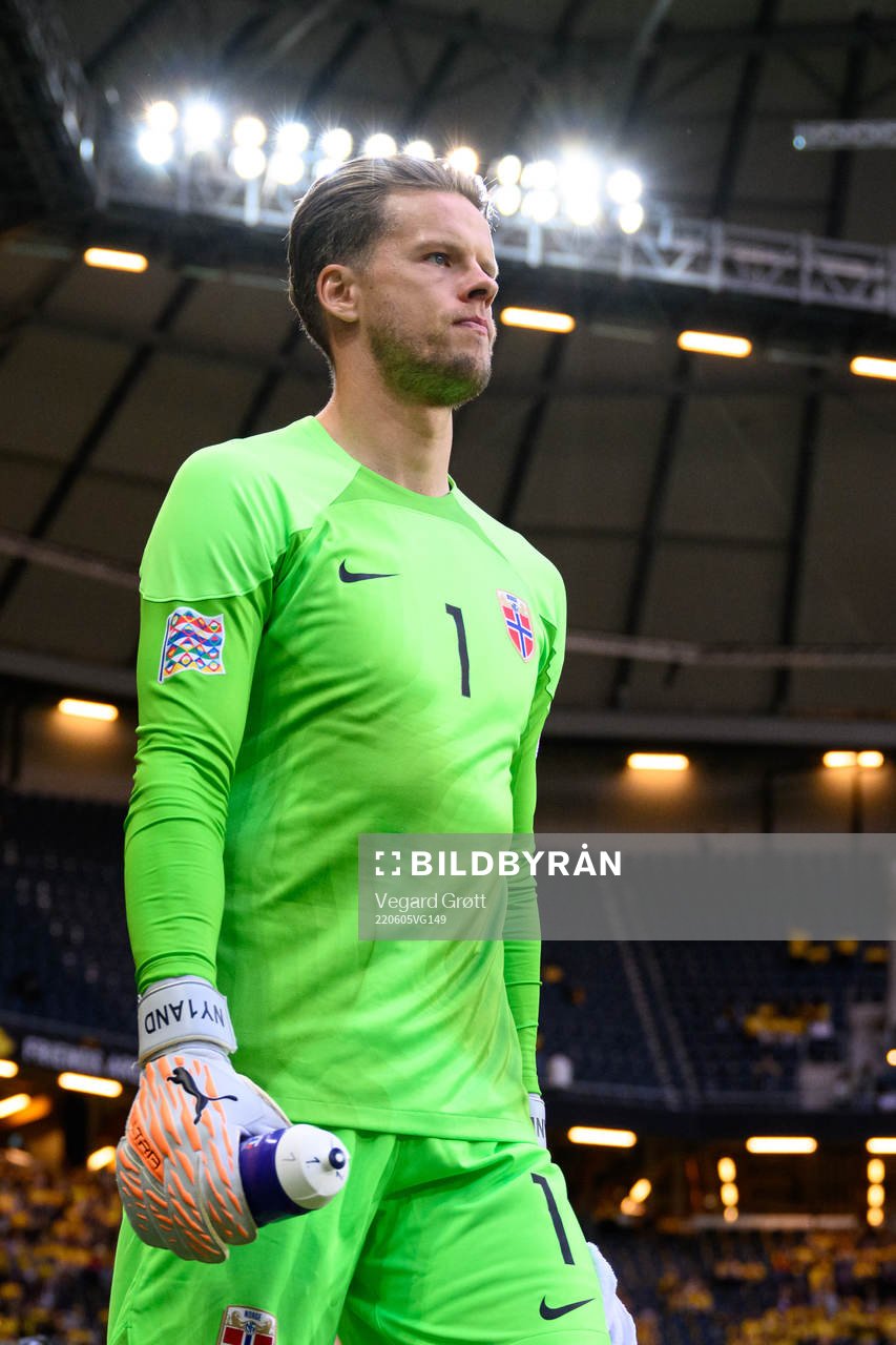 Goalkeeper Ørjan Håskjold Nyland of Norway
