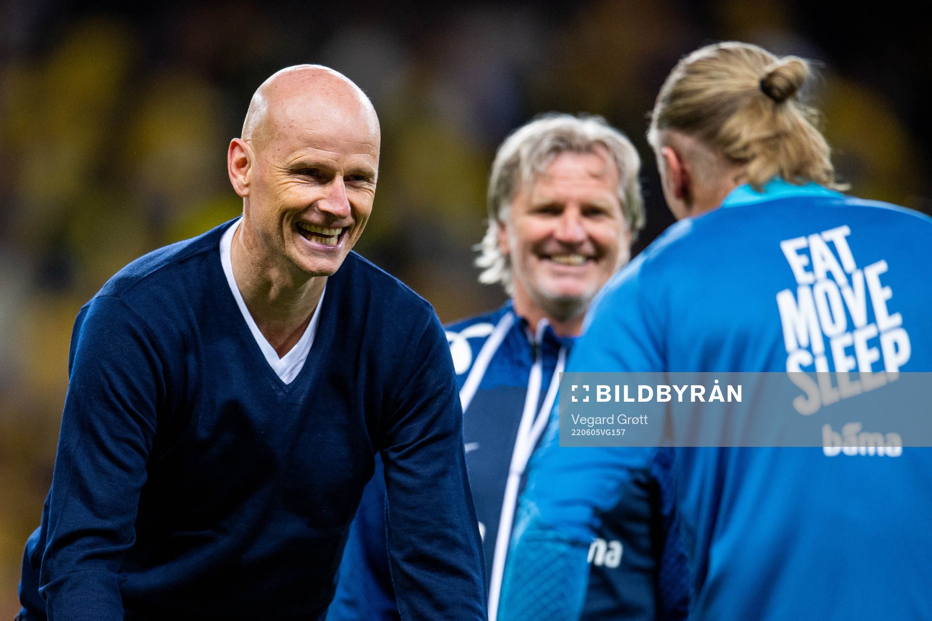 Ståle Solbakken, head coach of Norway, and Kent Bergersen,