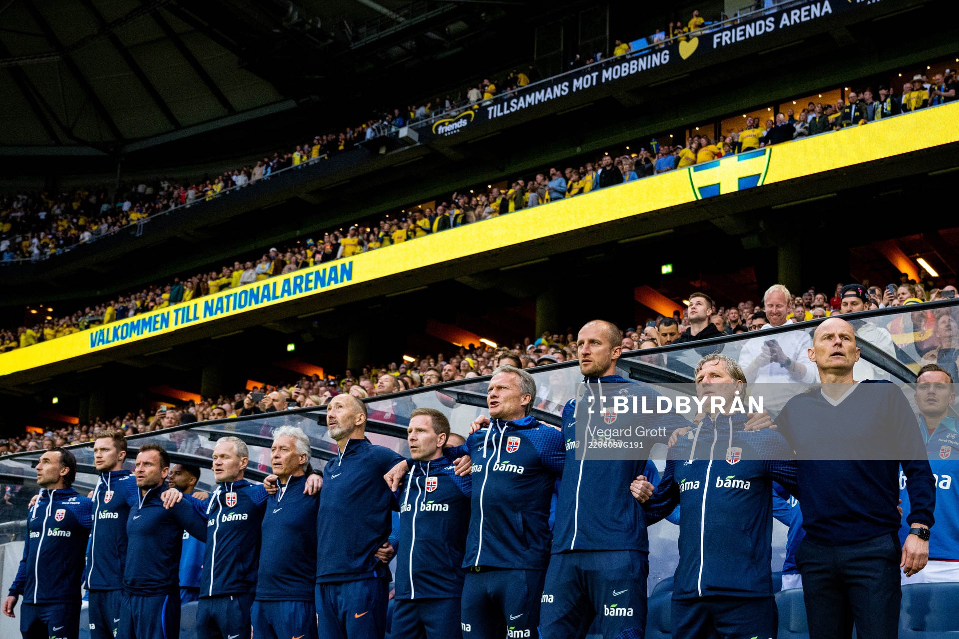 Ståle Solbakken, head coach of Norway, together with his