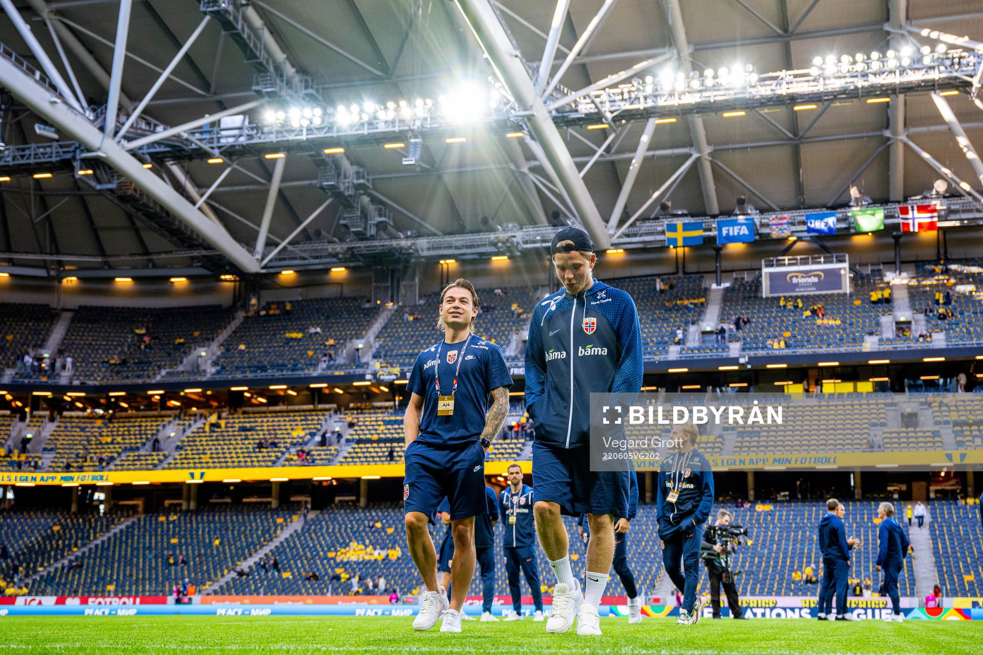Patrick Berg and Jens Petter Hauge of Norway