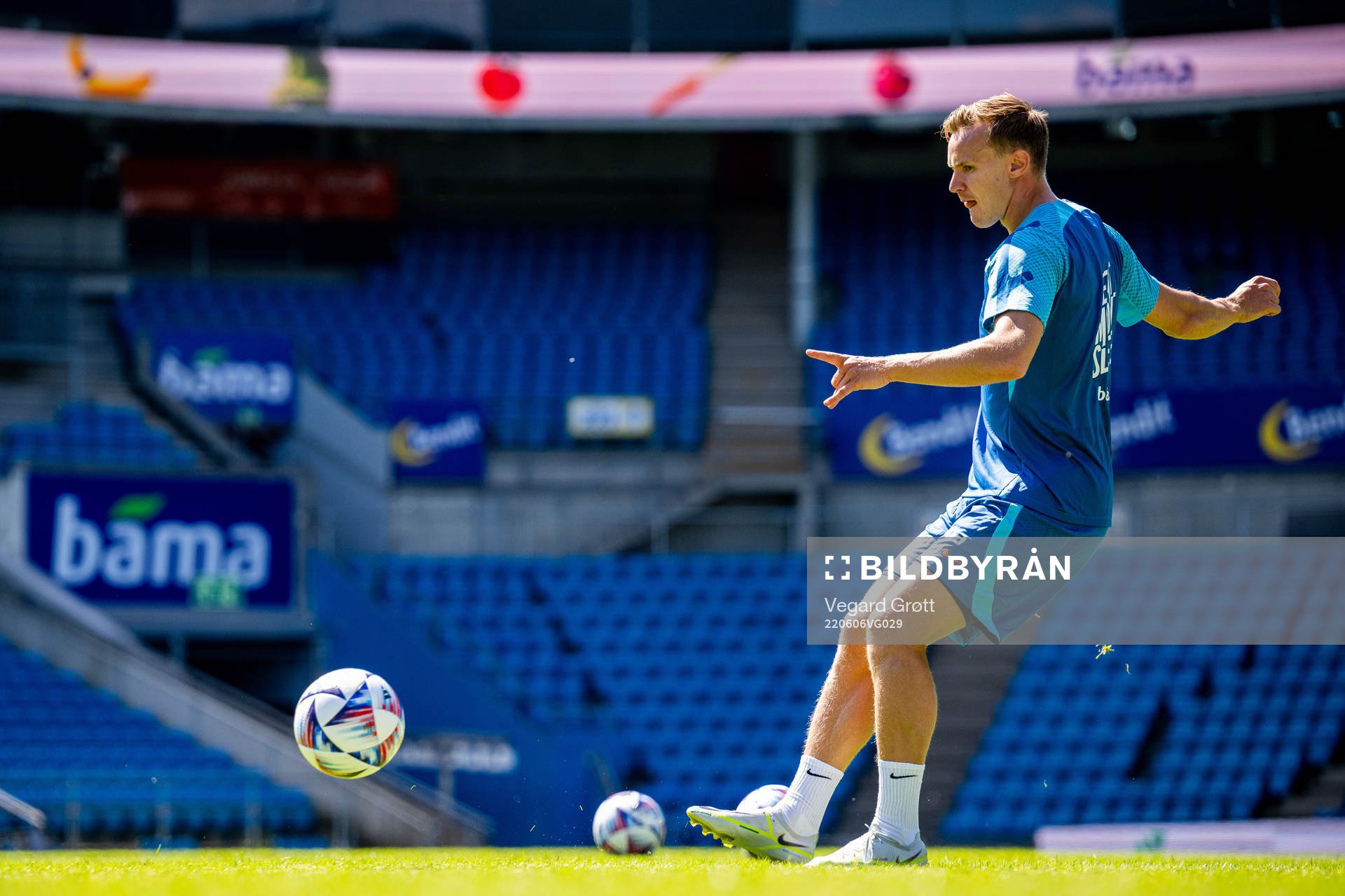 Marius Lode of the Norwegian national football team