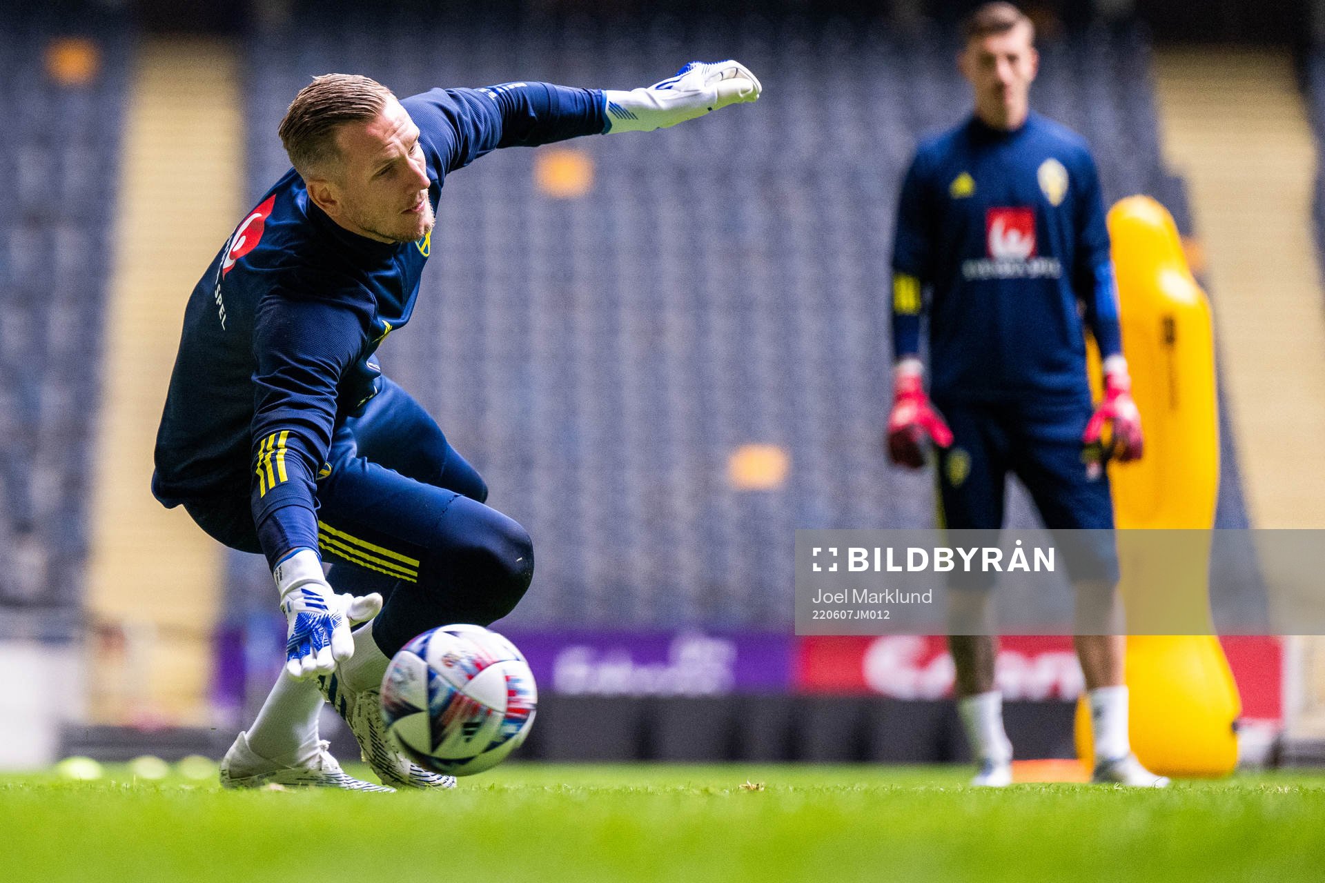 goalkeeper Robin Olsen of the Swedish national football team