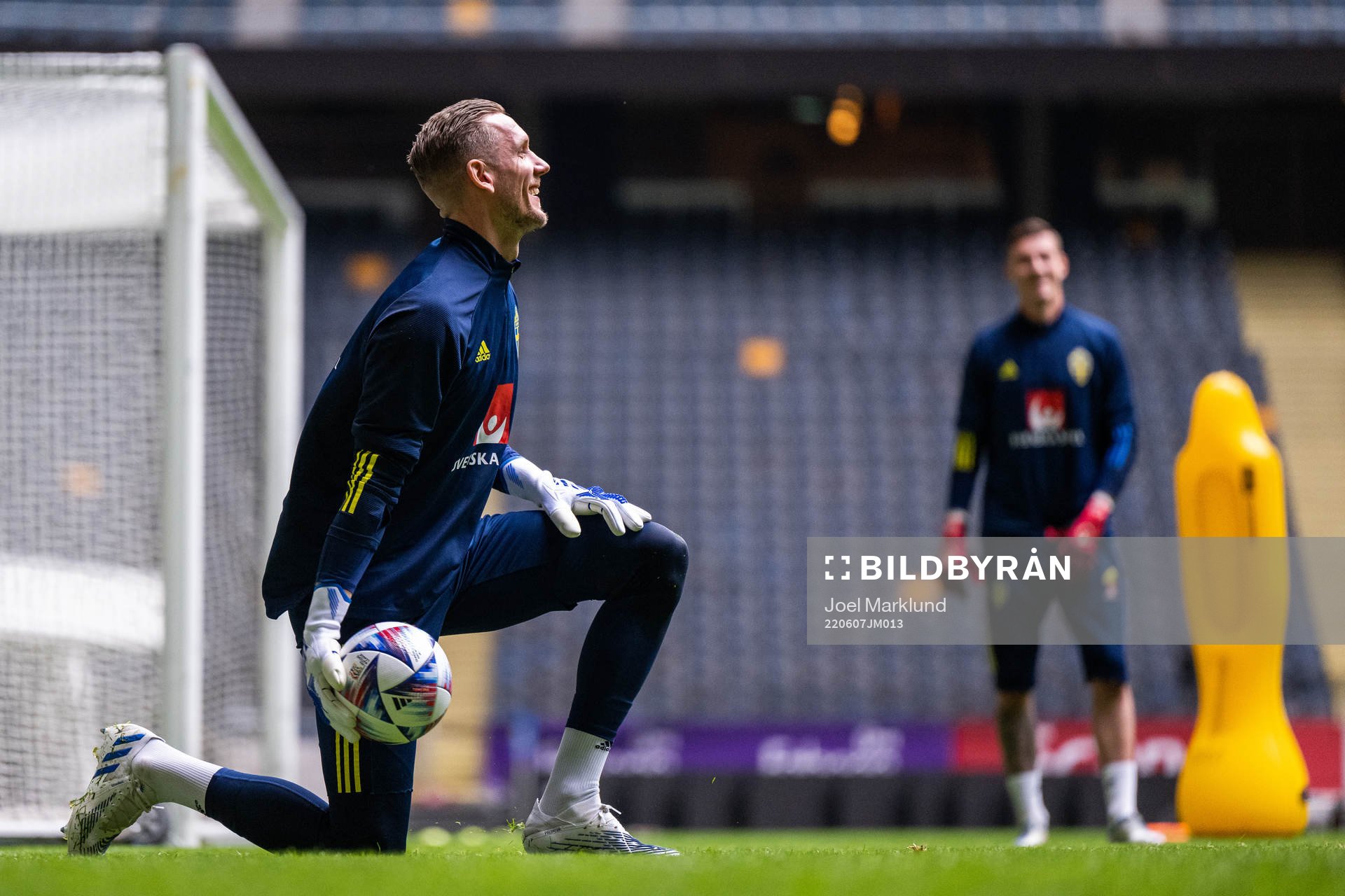 goalkeeper Robin Olsen of the Swedish national football team